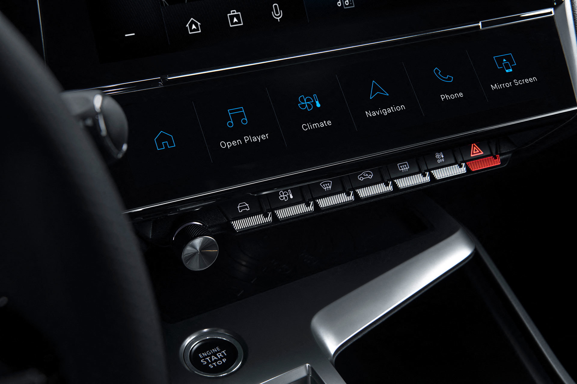 Peugeot 308 2021 Interior Botones Pantalla