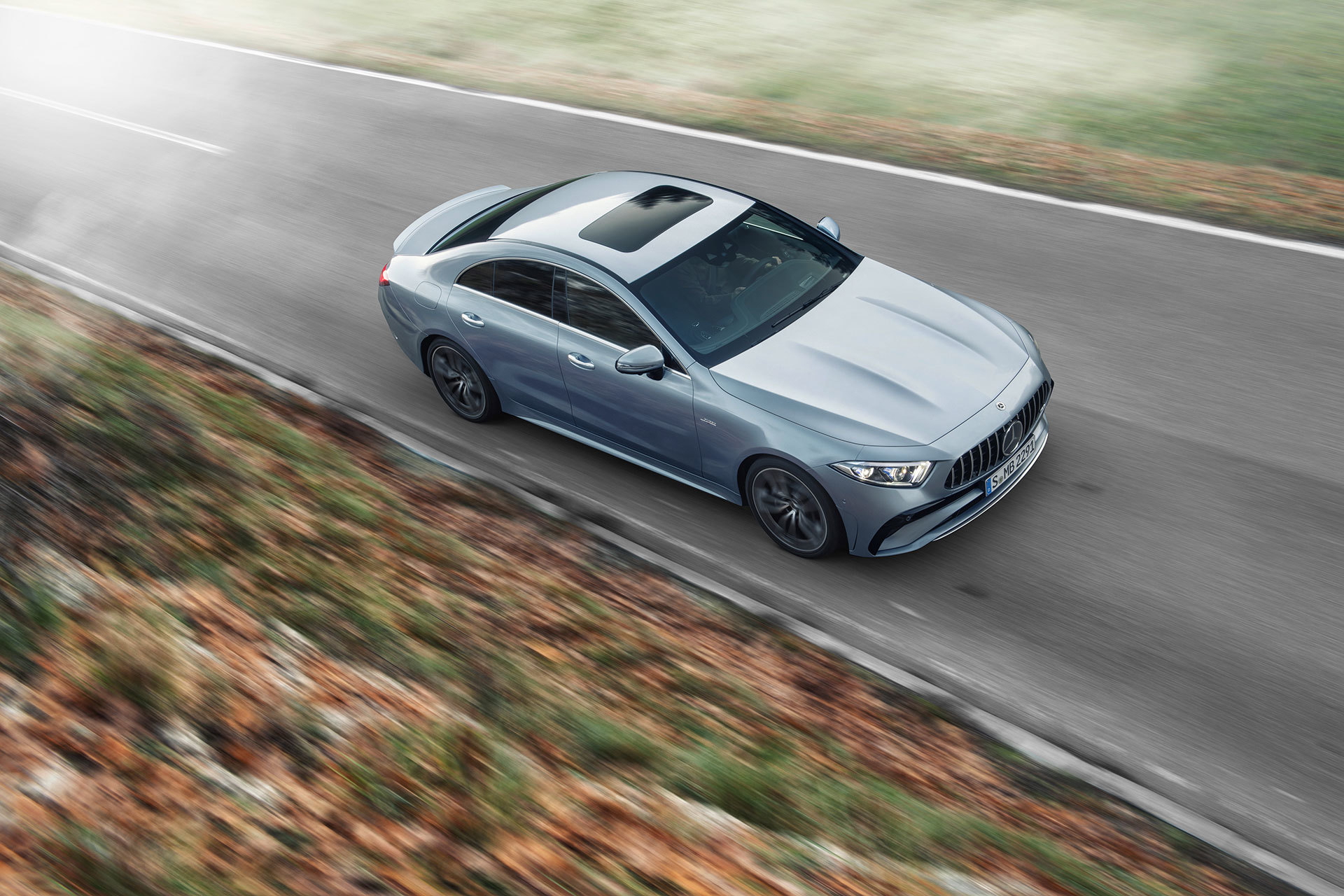 Mercedes Amg Cls 53 4matic 2021 Gris Azul Claro Costa Azul 07