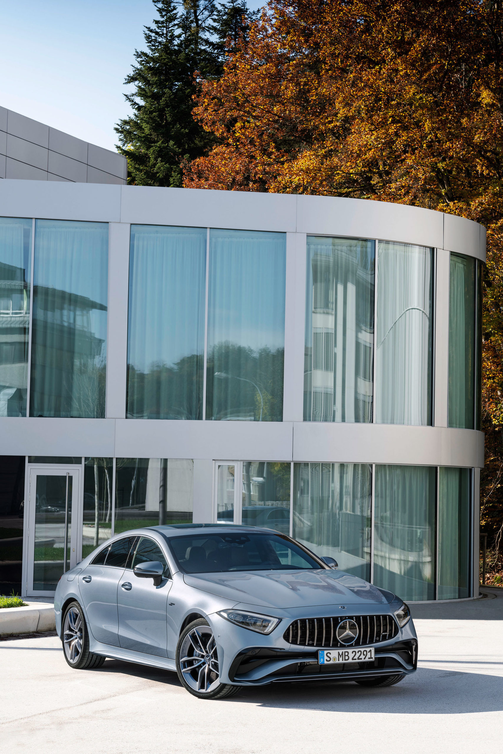 Mercedes Amg Cls 53 4matic 2021 Gris Azul Claro Costa Azul 24