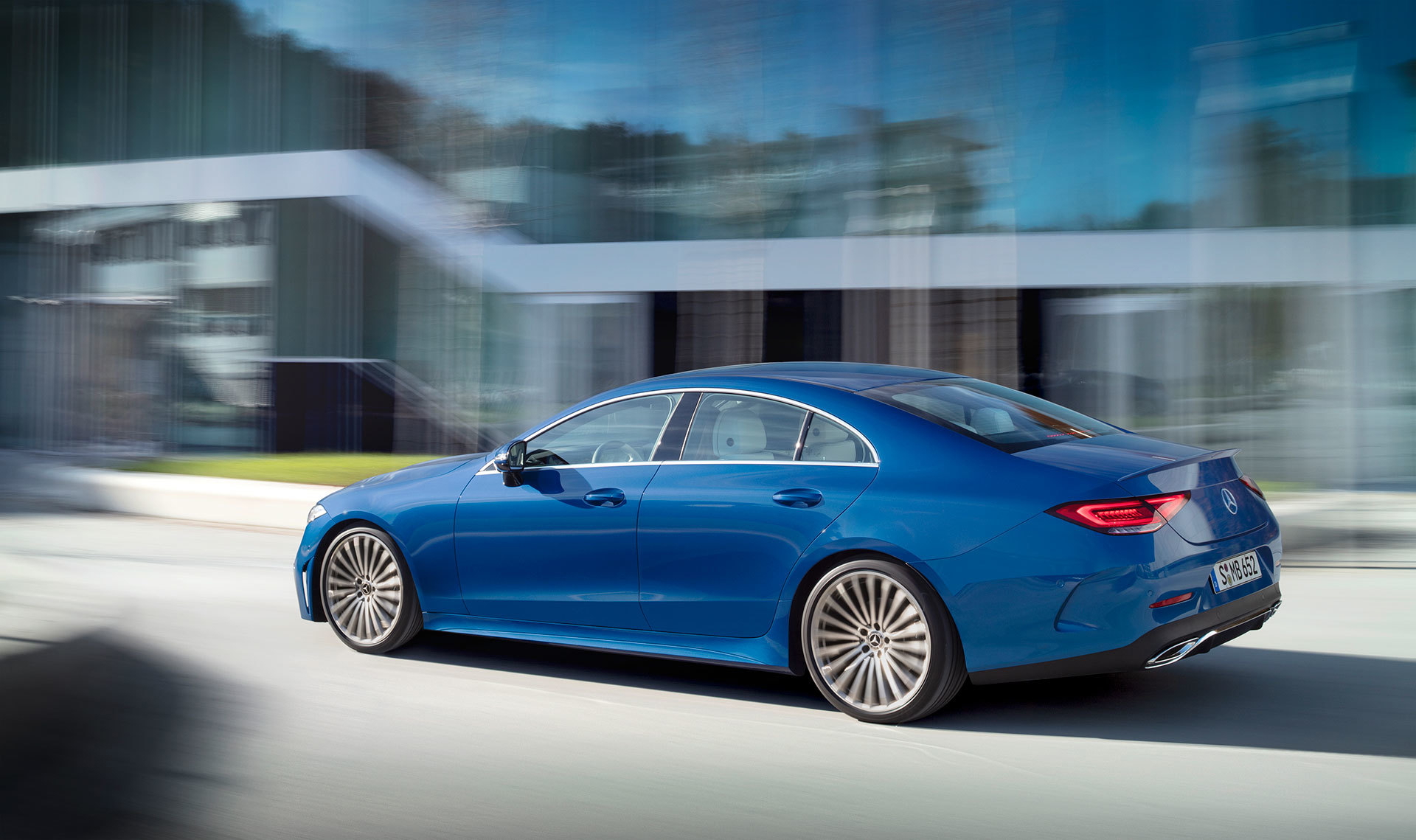 Mercedes Cls Coupe 2021 Azul Amg Line 01