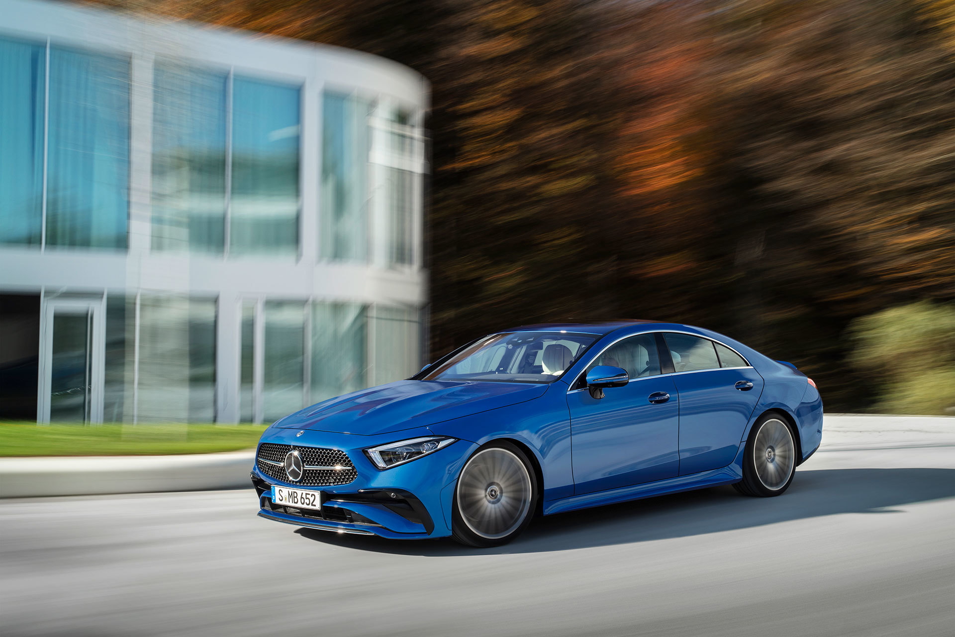 Mercedes Cls Coupe 2021 Azul Amg Line 02