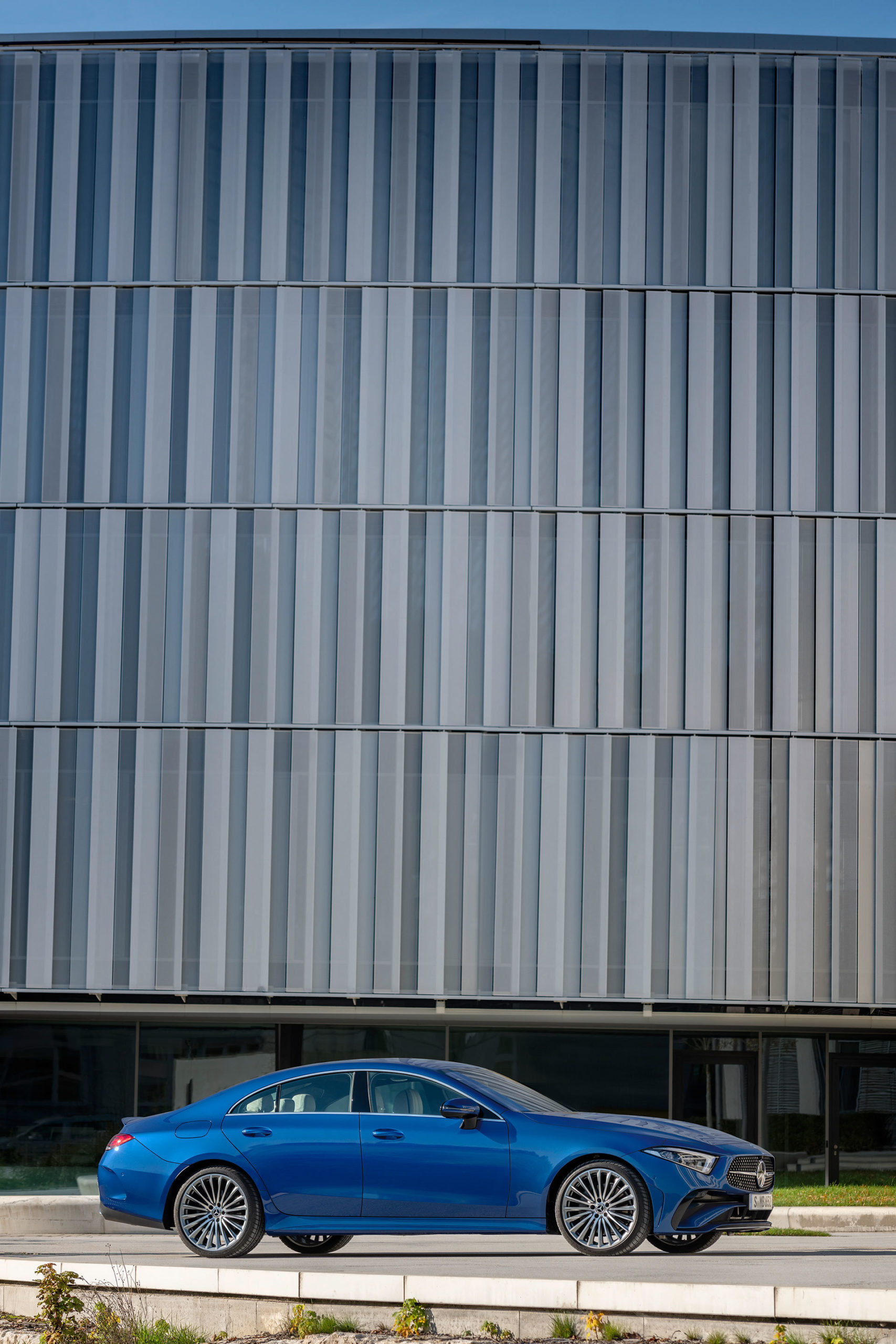 Mercedes Cls Coupe 2021 Azul Amg Line 03