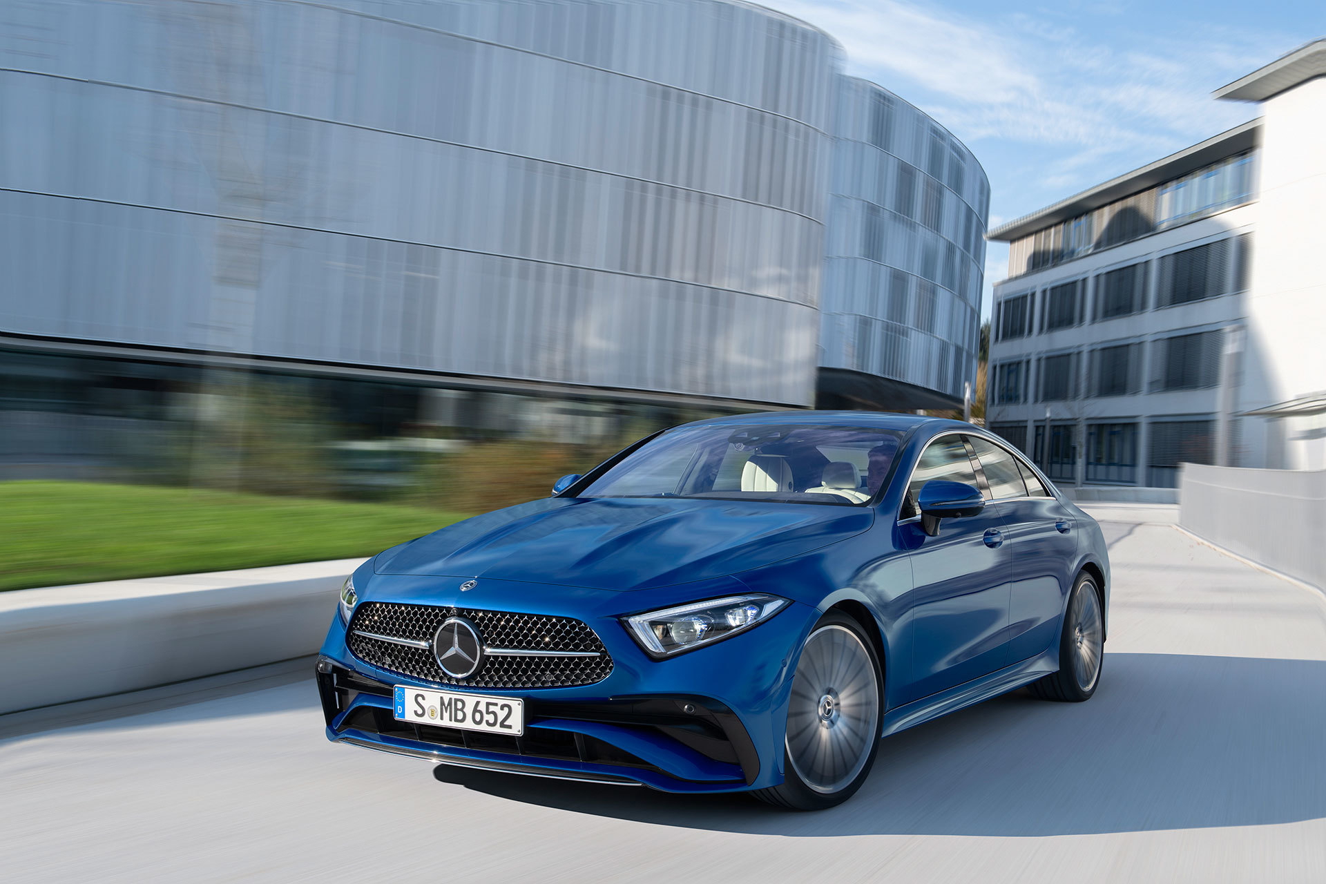 Mercedes Cls Coupe 2021 Azul Amg Line 06