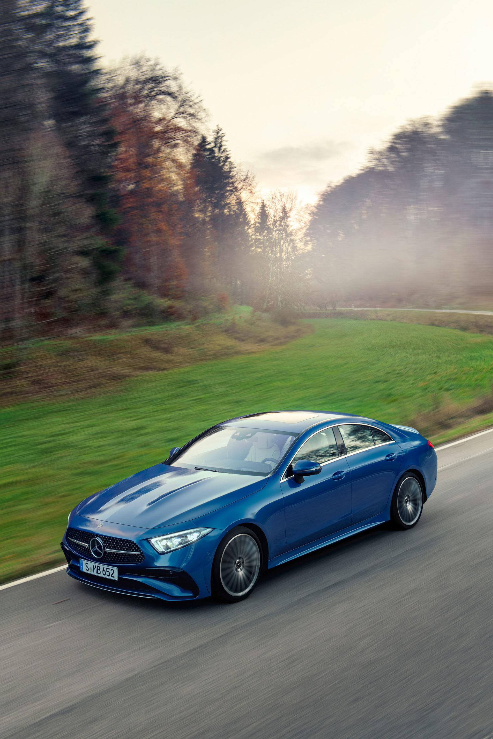 Mercedes Cls Coupe 2021 Azul Amg Line 09