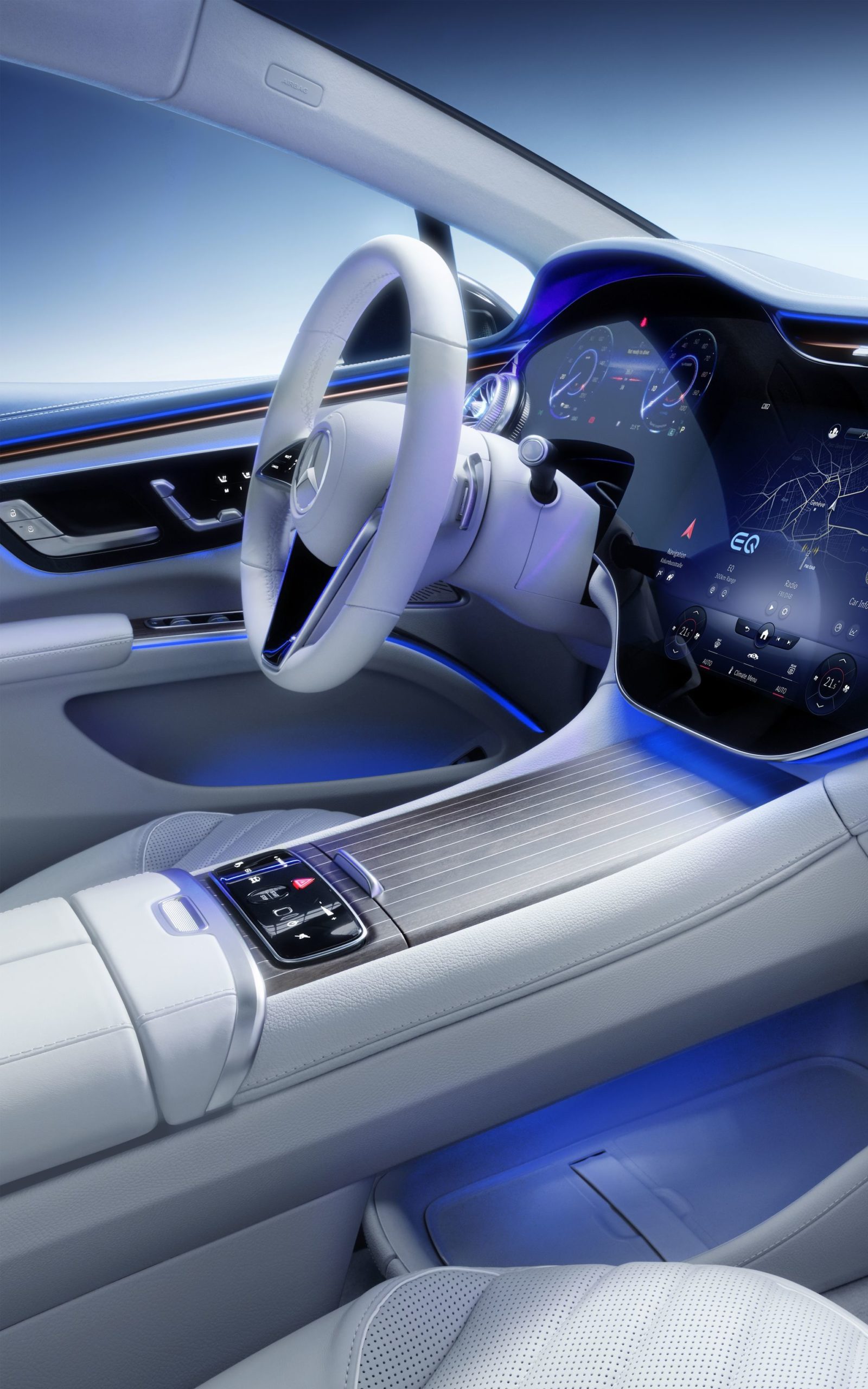 Mercedes Eq, Eqs, Interieur, Mbux Hyperscreen Mercedes Eq, Eqs, Interior, Mbux Hyperscreen