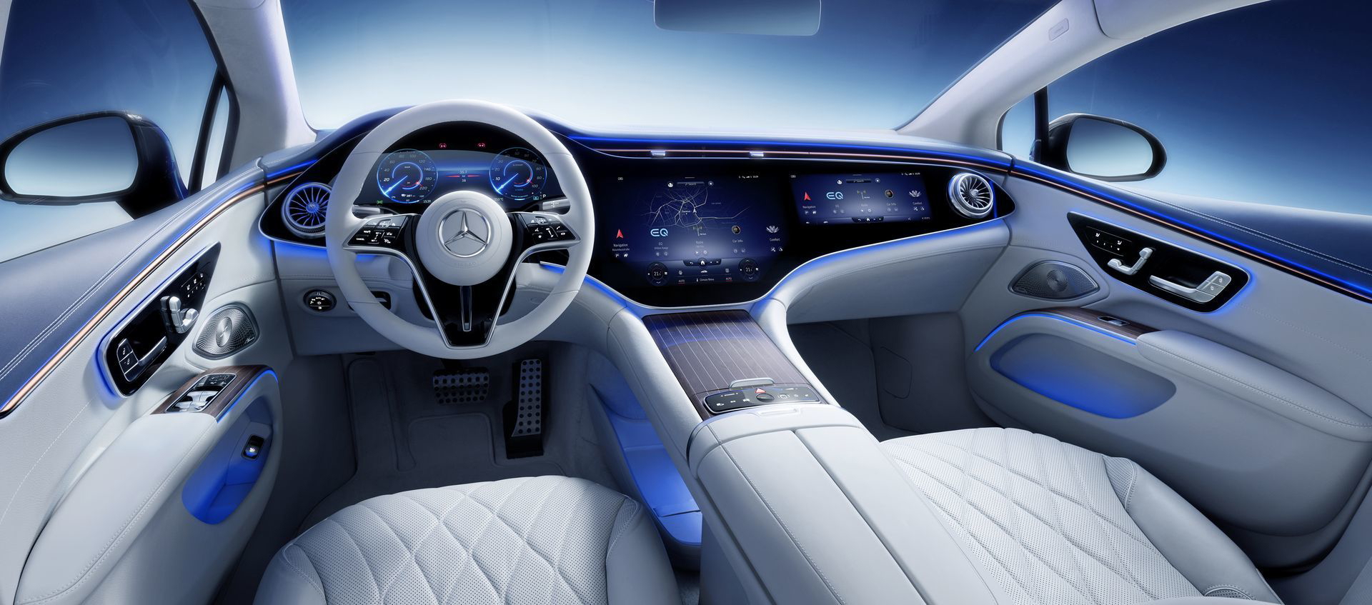 Mercedes Eq, Eqs, Interieur, Mbux Hyperscreen Mercedes Eq, Eqs, Interior, Mbux Hyperscreen