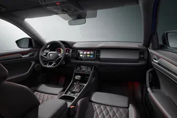 Skoda Kodiaq Rs 2021 Azul Interior Salpicadero 007