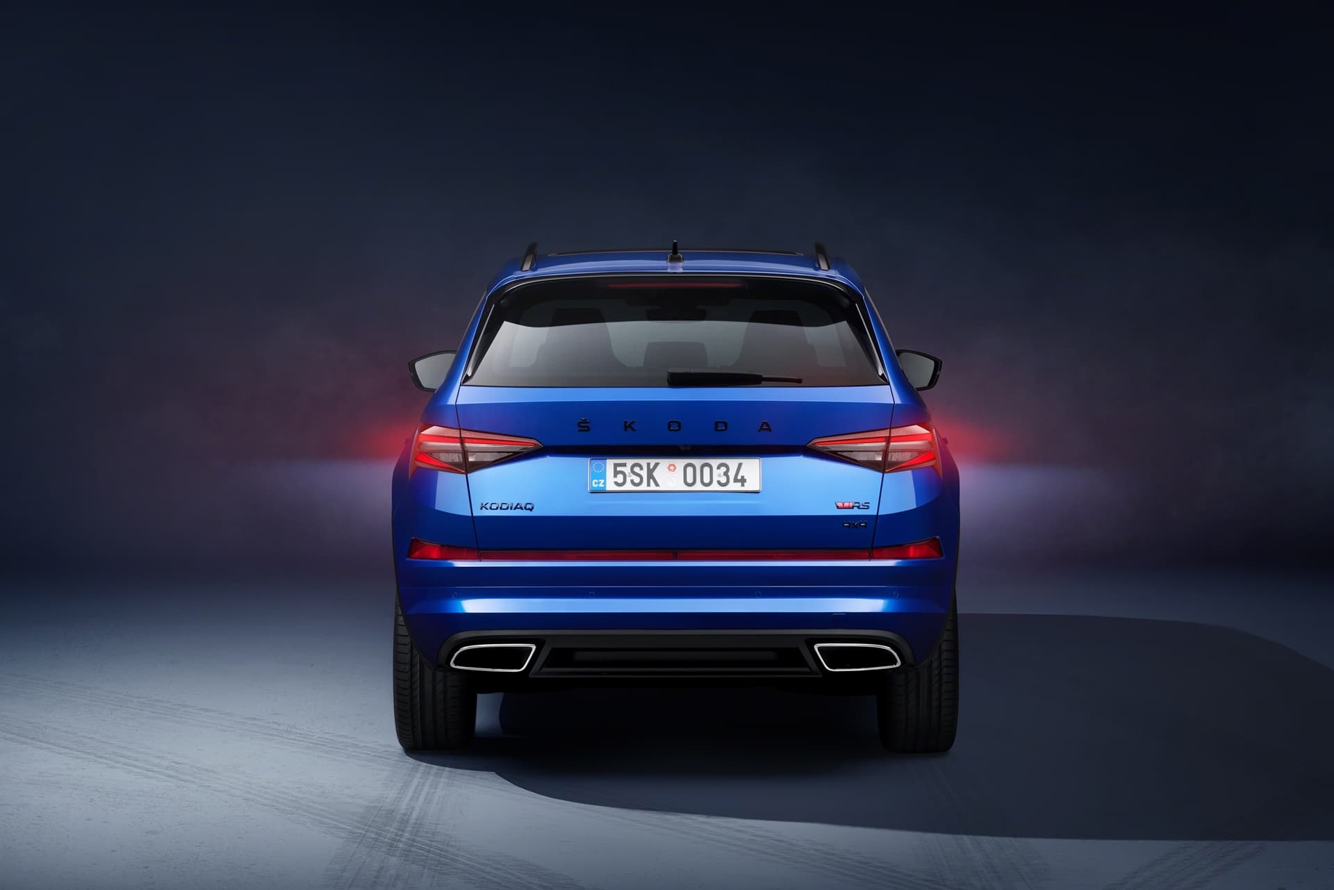 Skoda Kodiaq Rs 2021 Azul Trasera 002