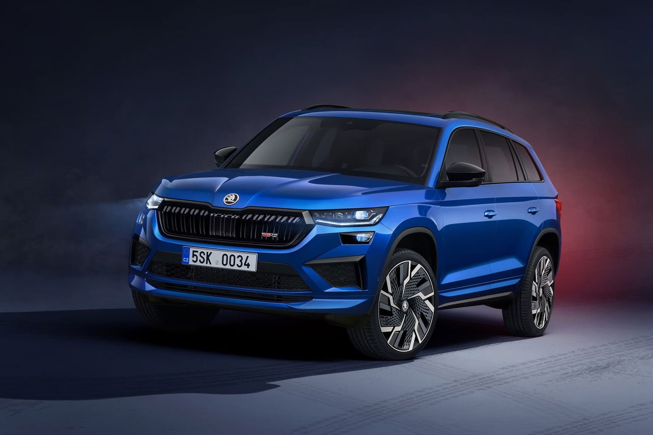 Skoda Kodiaq Rs 2021 Azul Vista Frontal 004