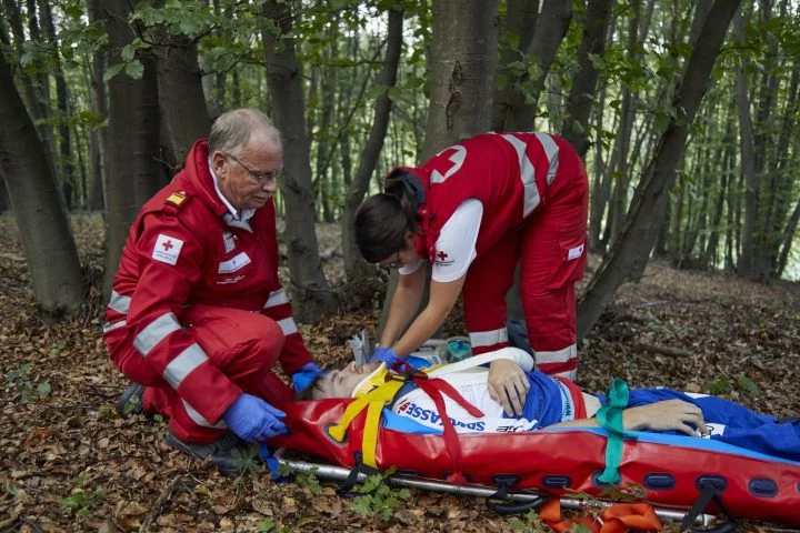 Accidente Moto Paramedicos Cruz Roja