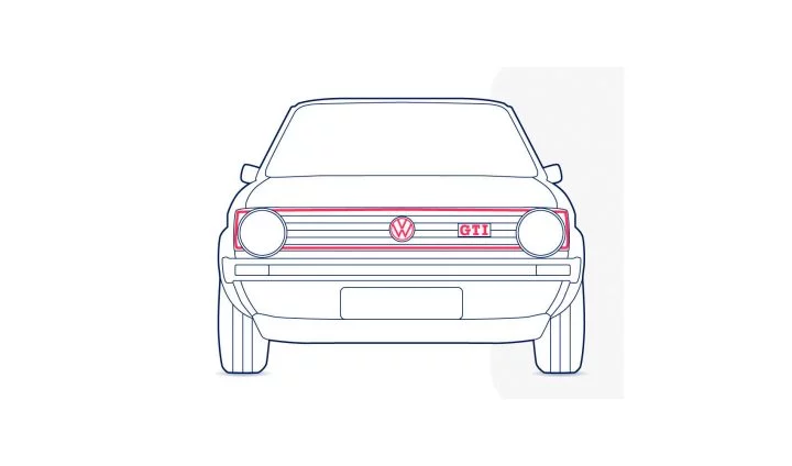 Volkswagen Golf Gti Ilustracion