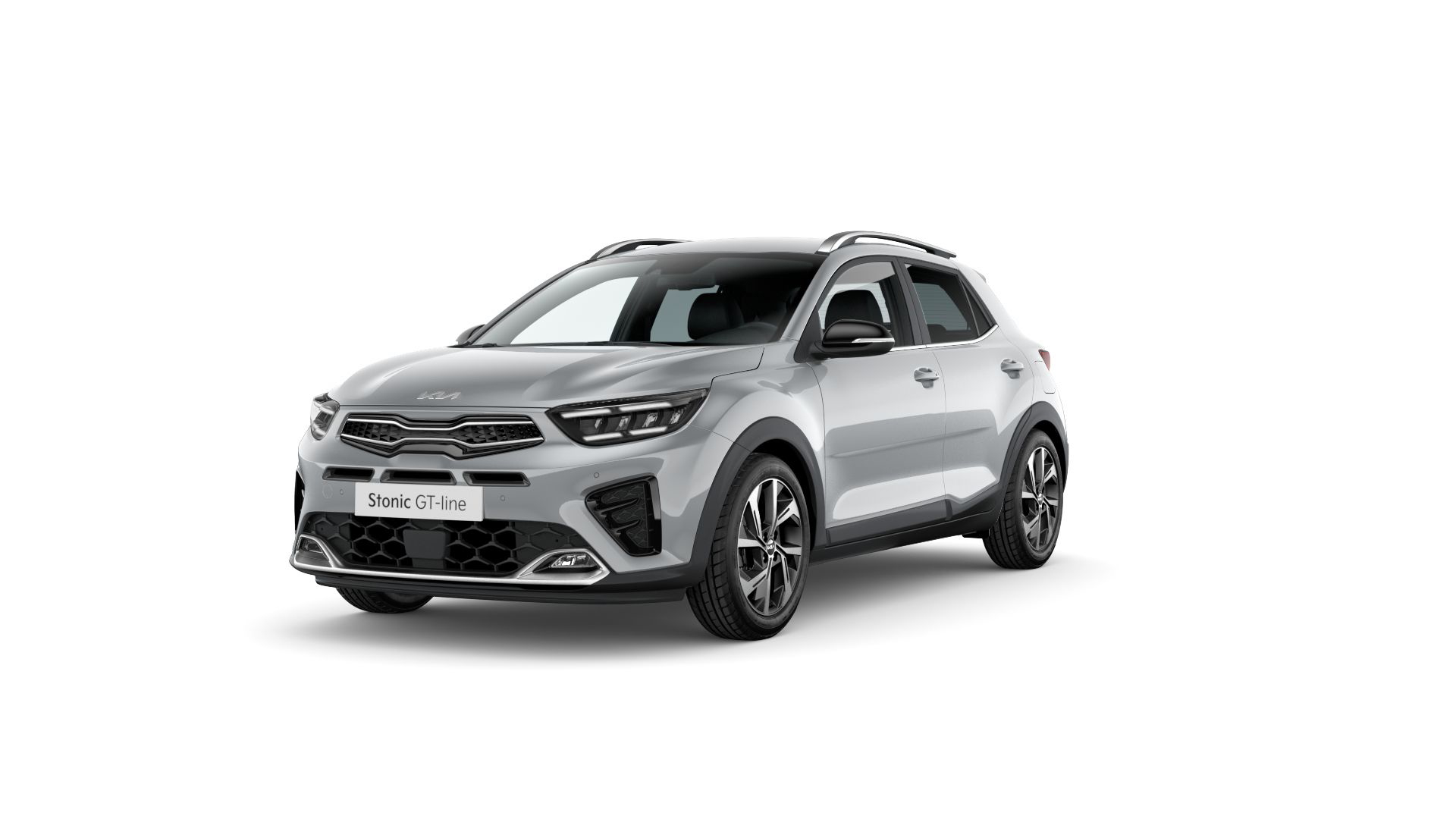 Vista del Kia Stonic destacando su frontal y línea lateral