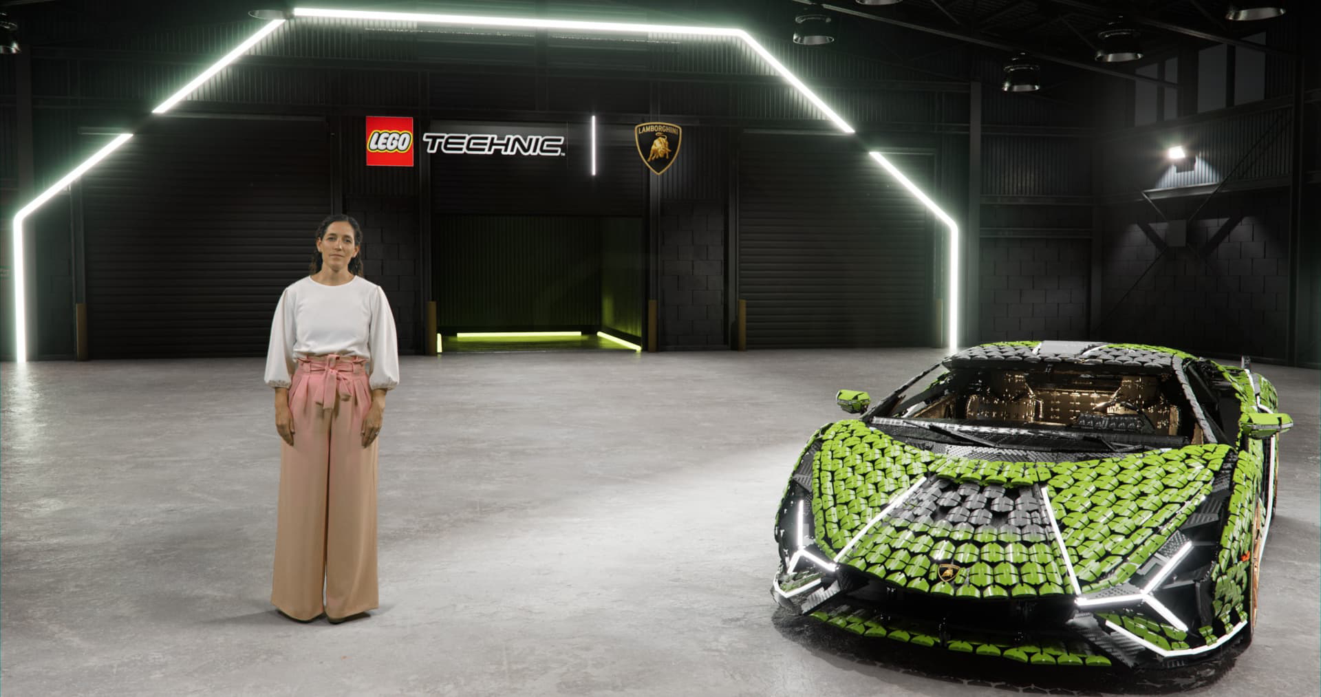 Lego Lamborghini Sian Tamano Real 2