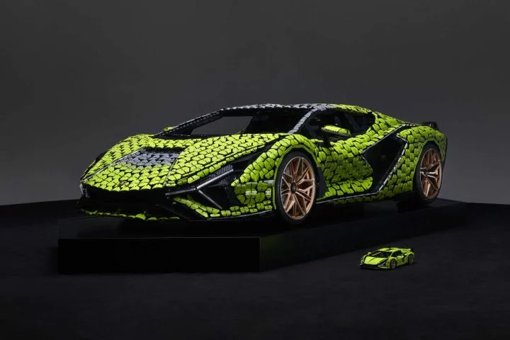 Lego Lamborghini Sian Tamano Real 25