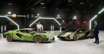 Lego Lamborghini Sian Tamano Real 3