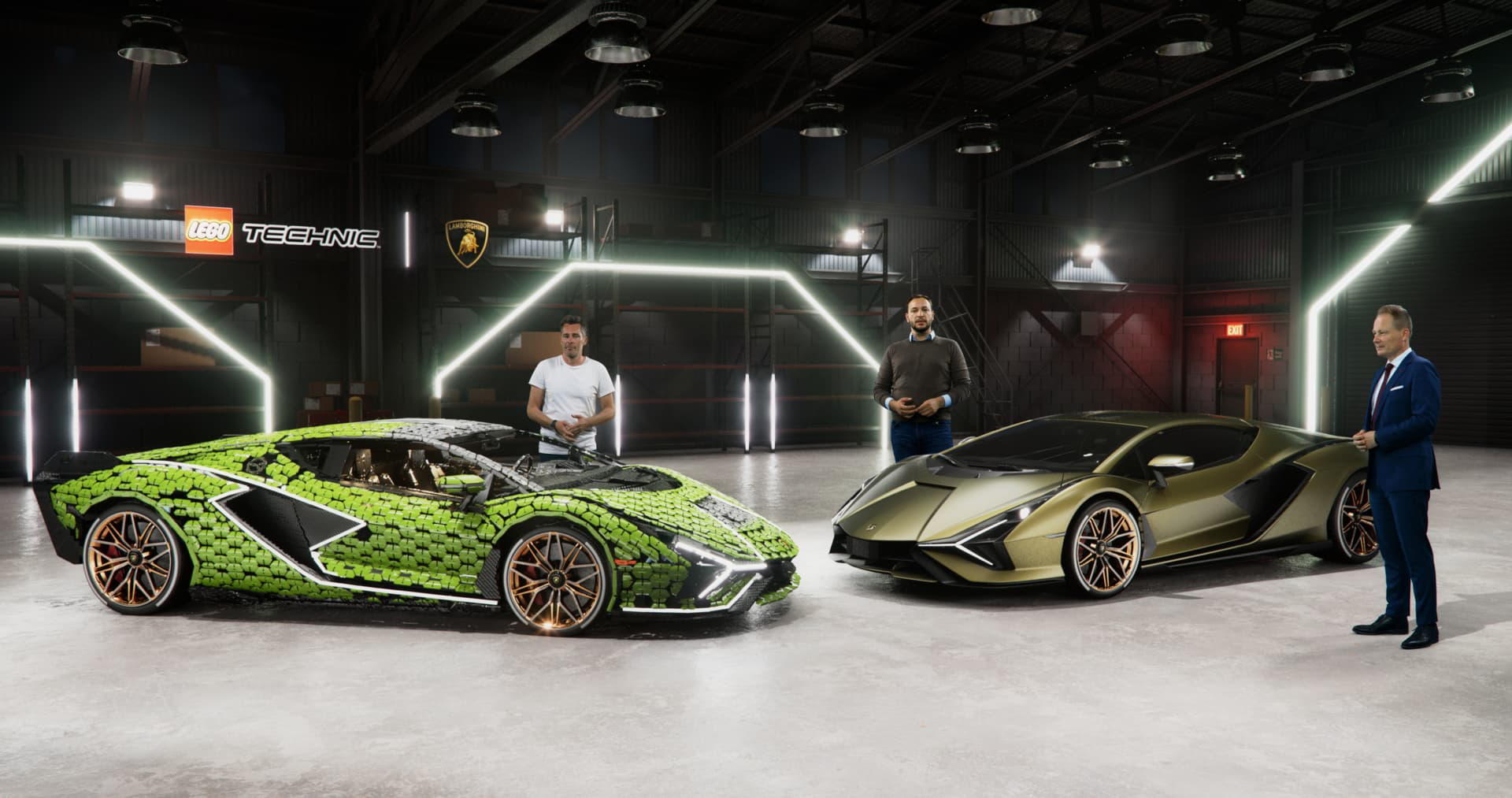 Lego Lamborghini Sian Tamano Real 3