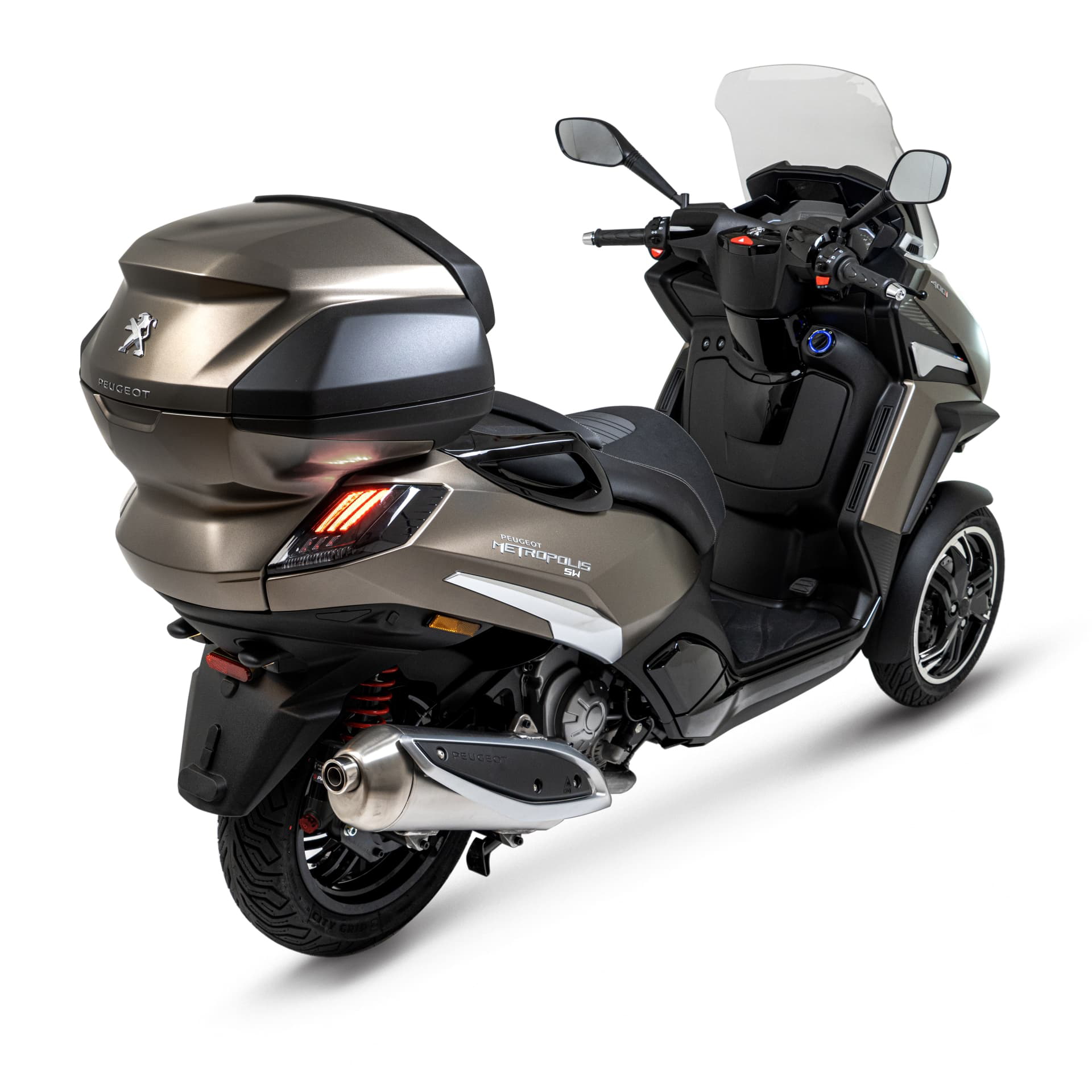 Peugeot Metropolis 400 Sw Smoky Quartz Satin Back Exhaust