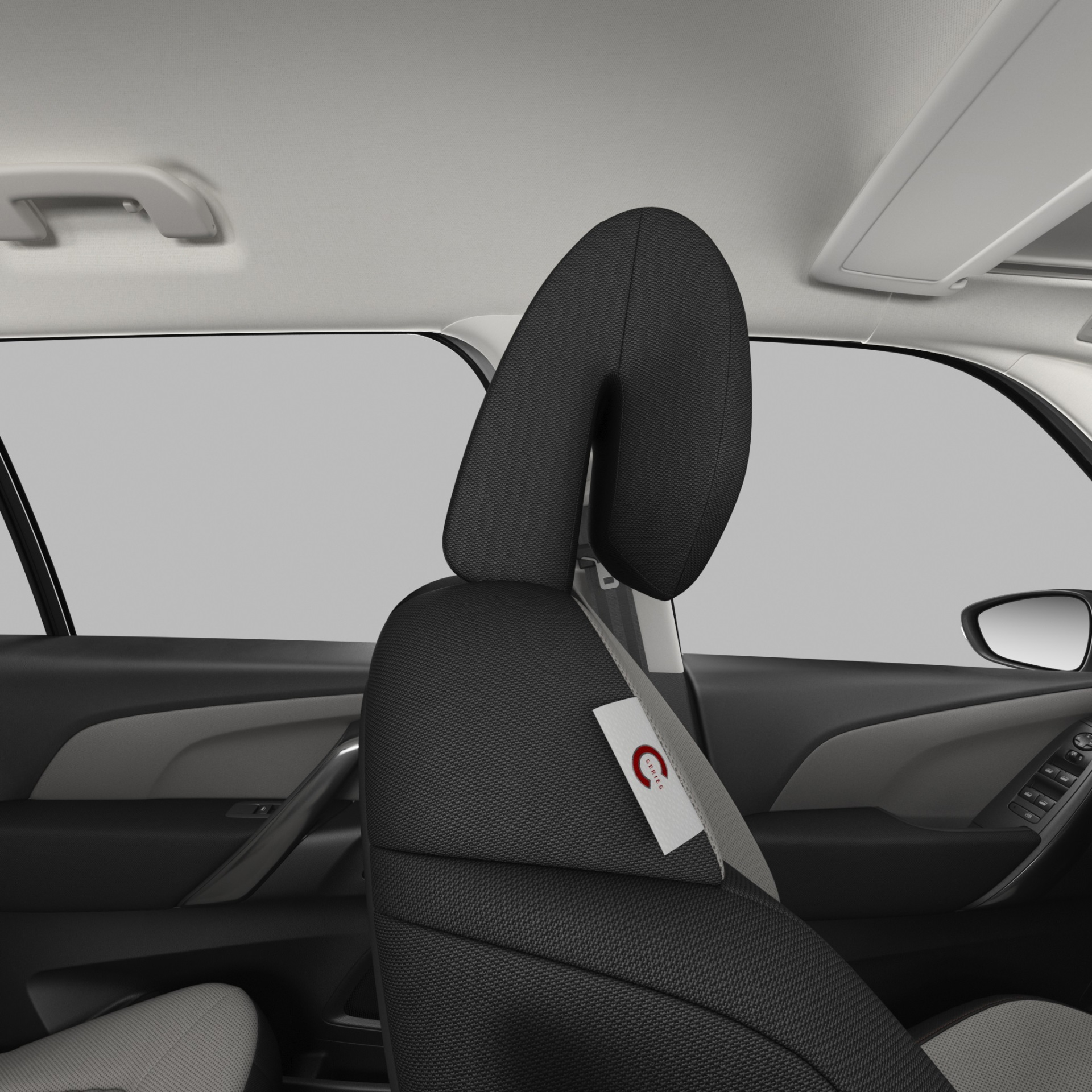 Vista del reposacabezas central del Citroën Grand C4 SpaceTourer.