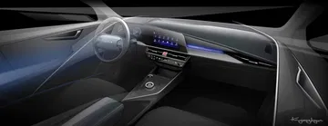 Vista del cuadro de mandos digital y avanzado del Kia Niro.