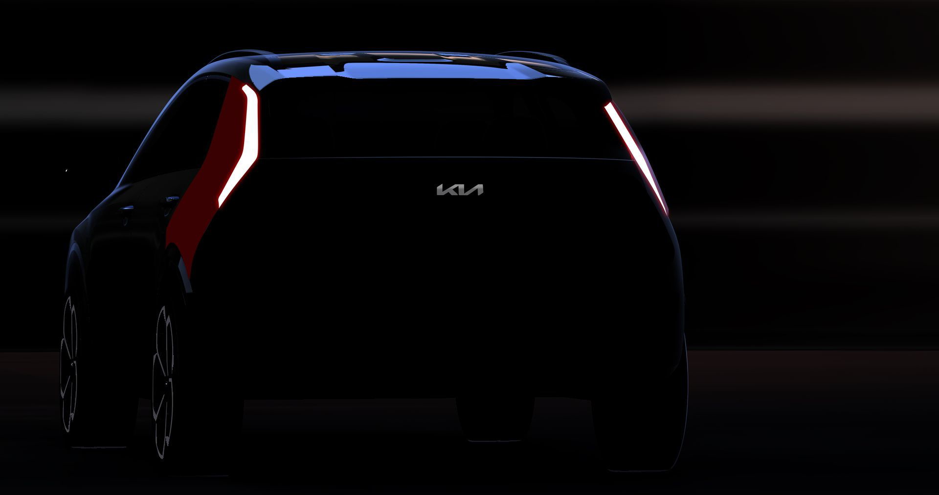Vista trasera del Kia Niro destacando su diseño de iluminación.