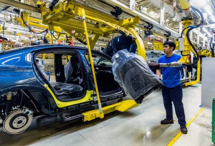 Volvo Cars Manufacturing Plant In Daqing, China
