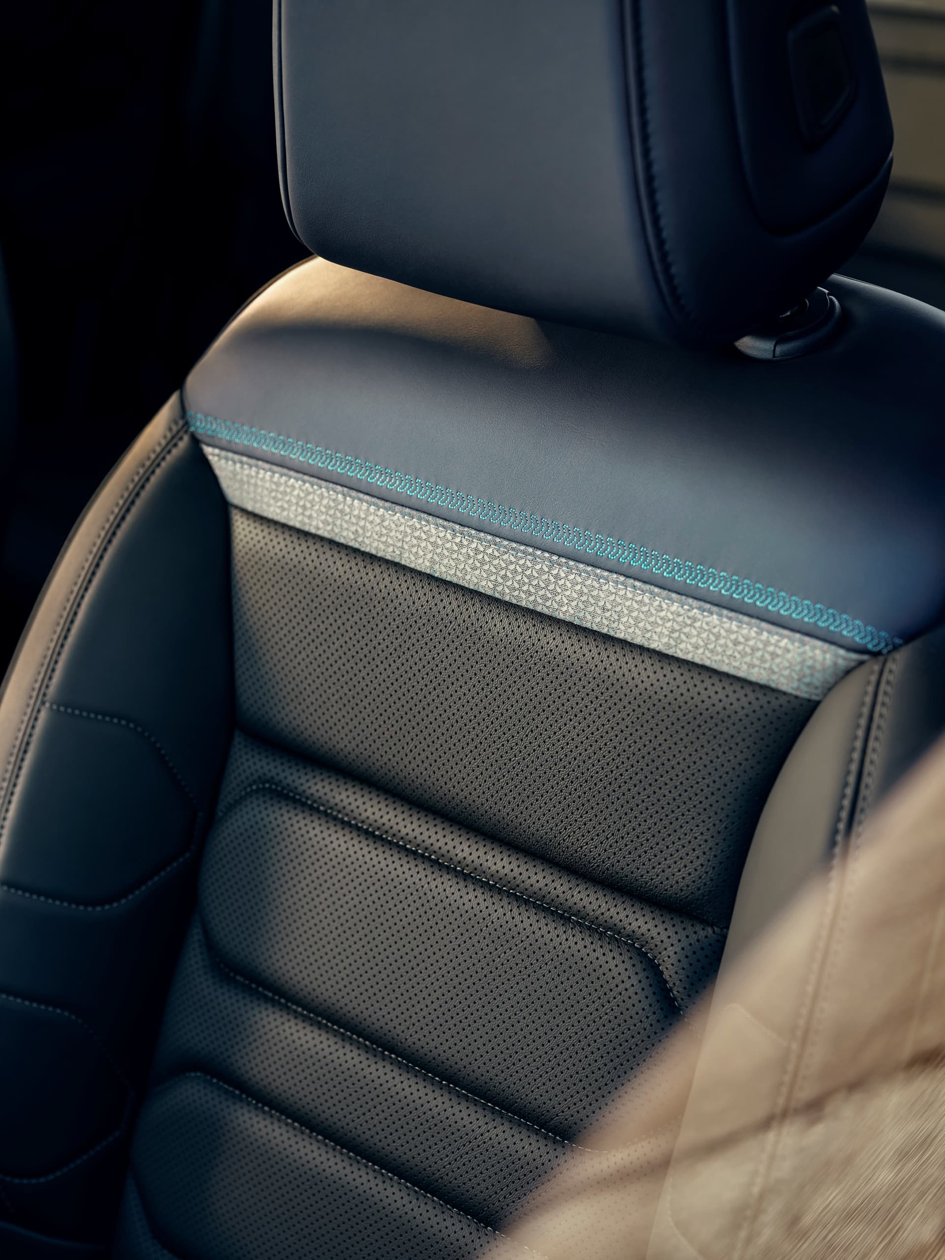 Acabado y materiales del asiento del Citroën C5 Aircross.