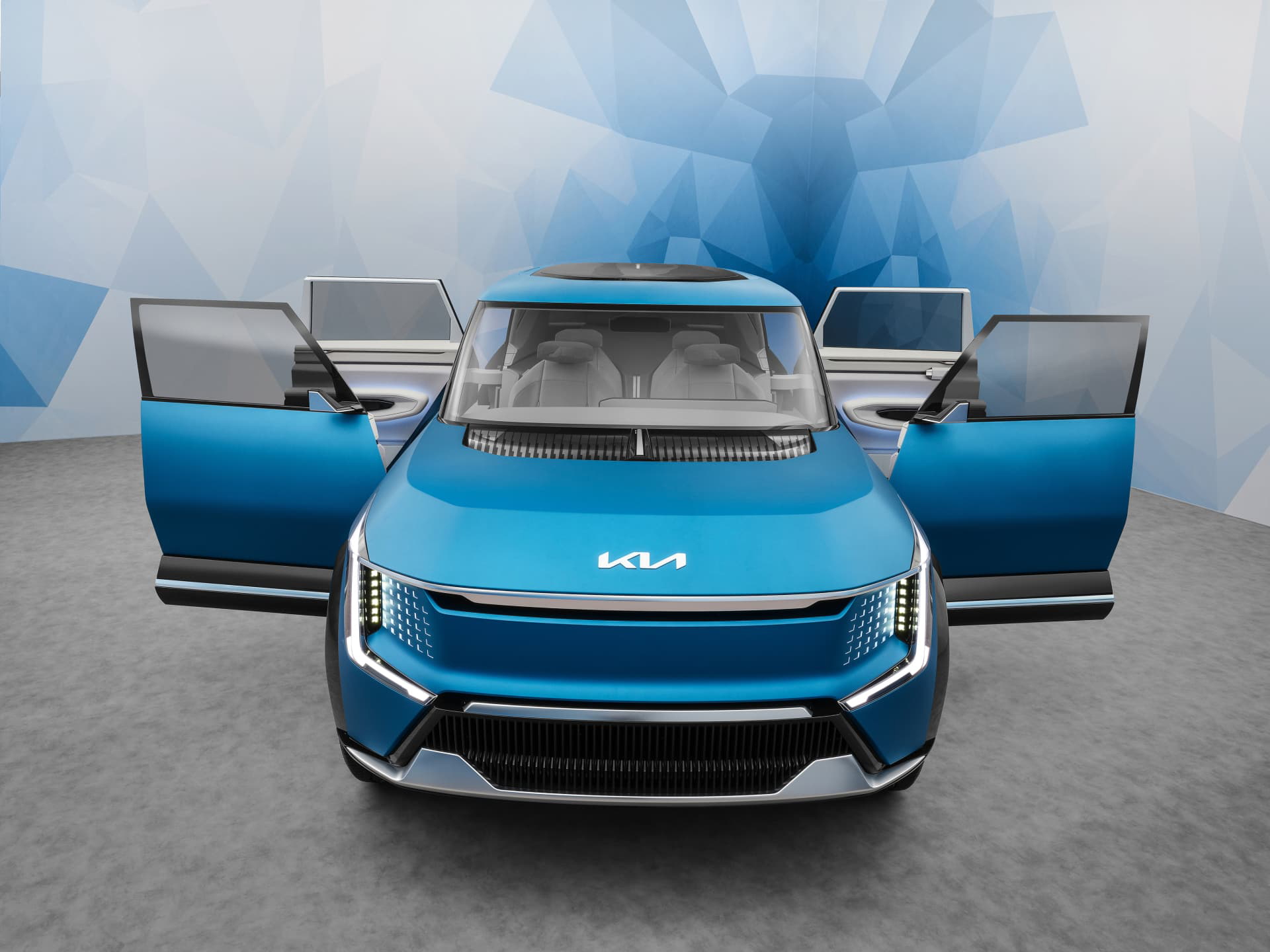 Kia Ev9 Conceot Llegada Europa 05 Exterior Frontal Puertas
