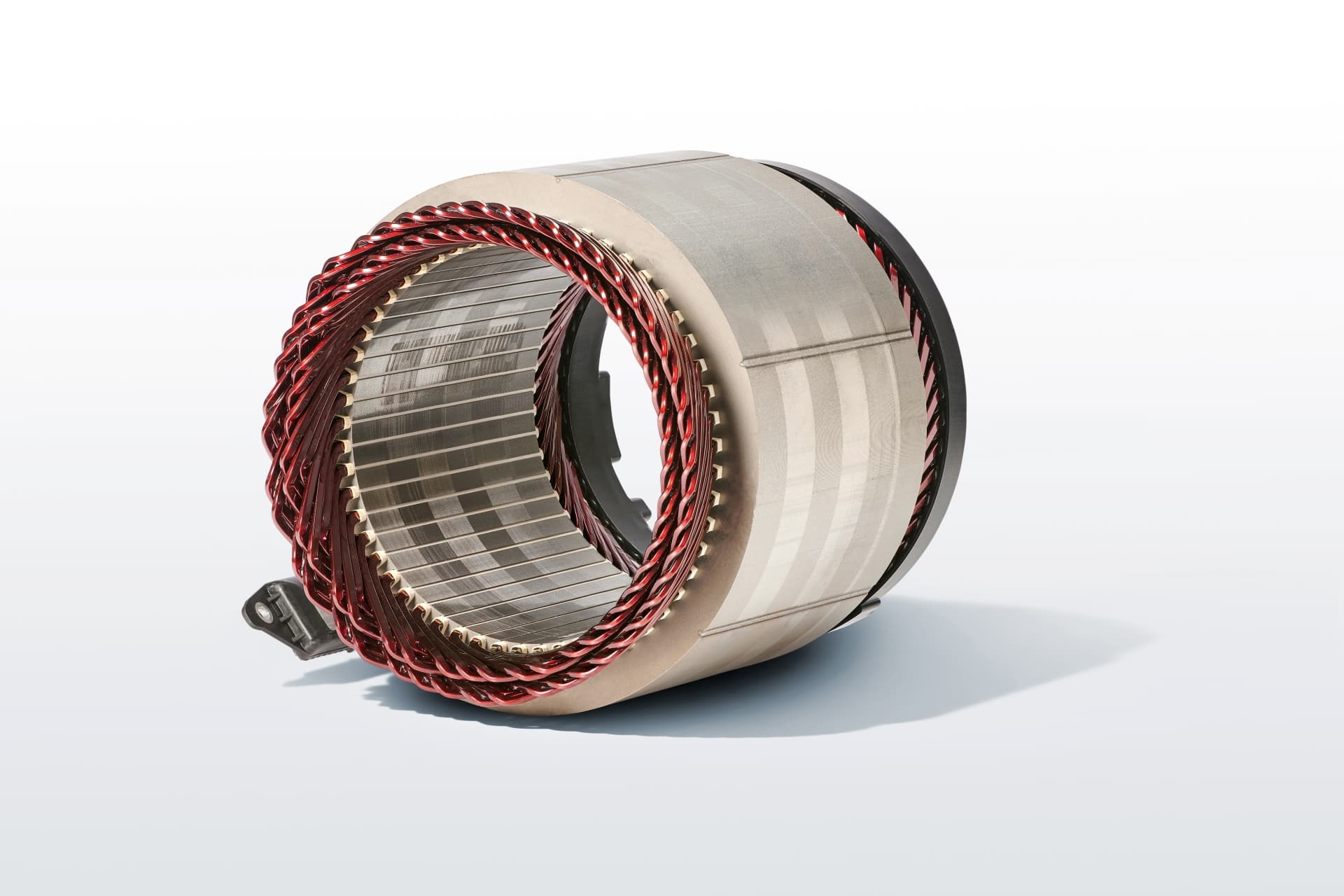 Vista del componente eléctrico del BMW i7, posiblemente parte del motor.