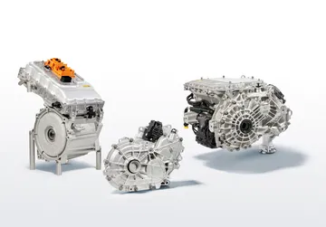 Vista de los componentes del motor eléctrico del BMW i7.