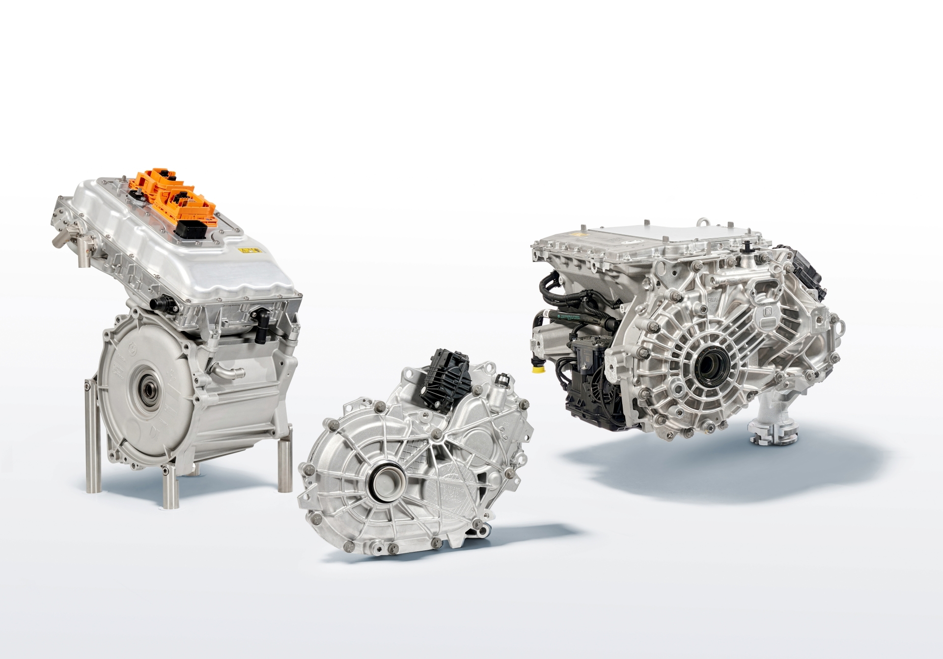 Vista de los componentes del motor eléctrico del BMW i7.