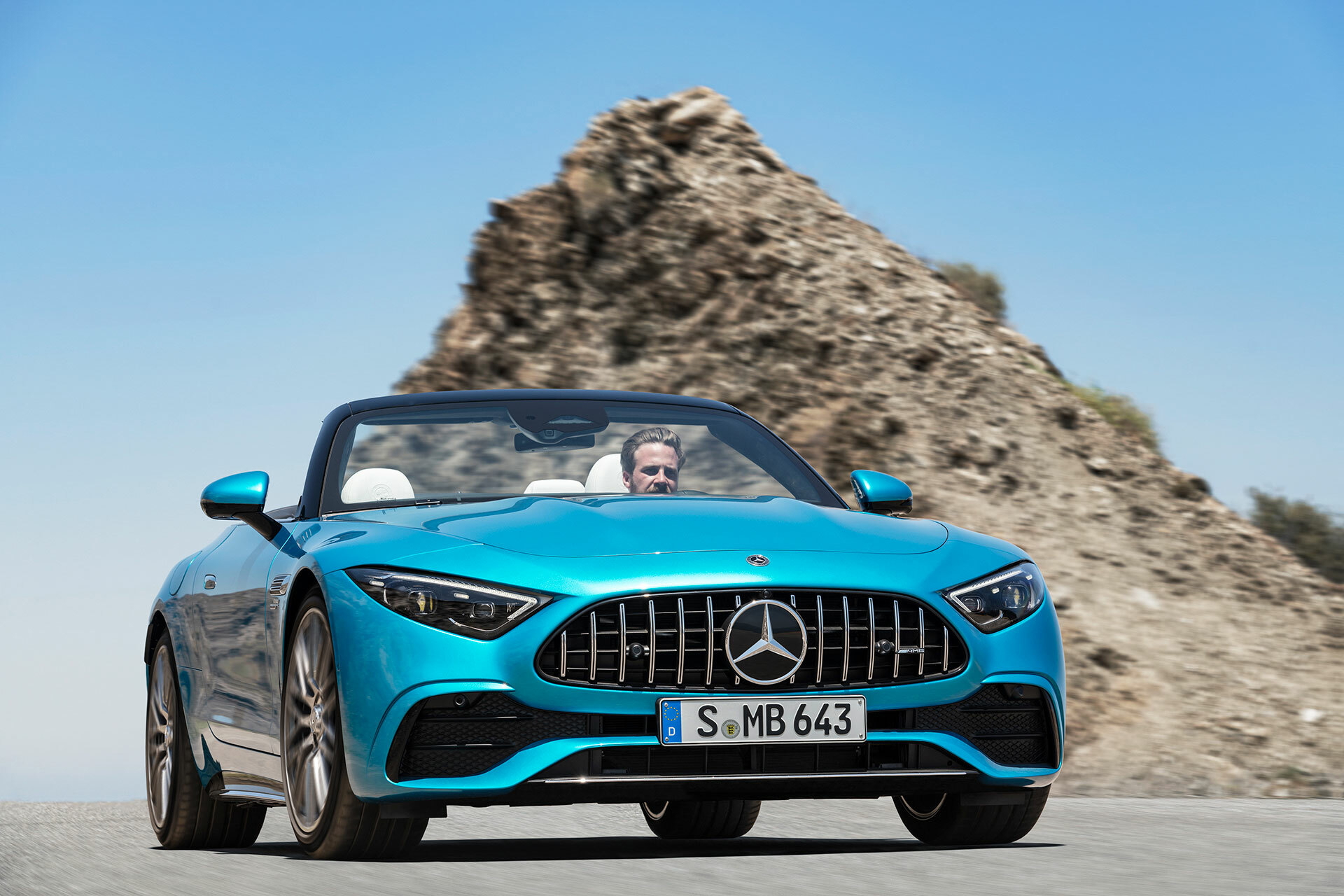 Mercedes Amg Sl 43 Azul 2022 09