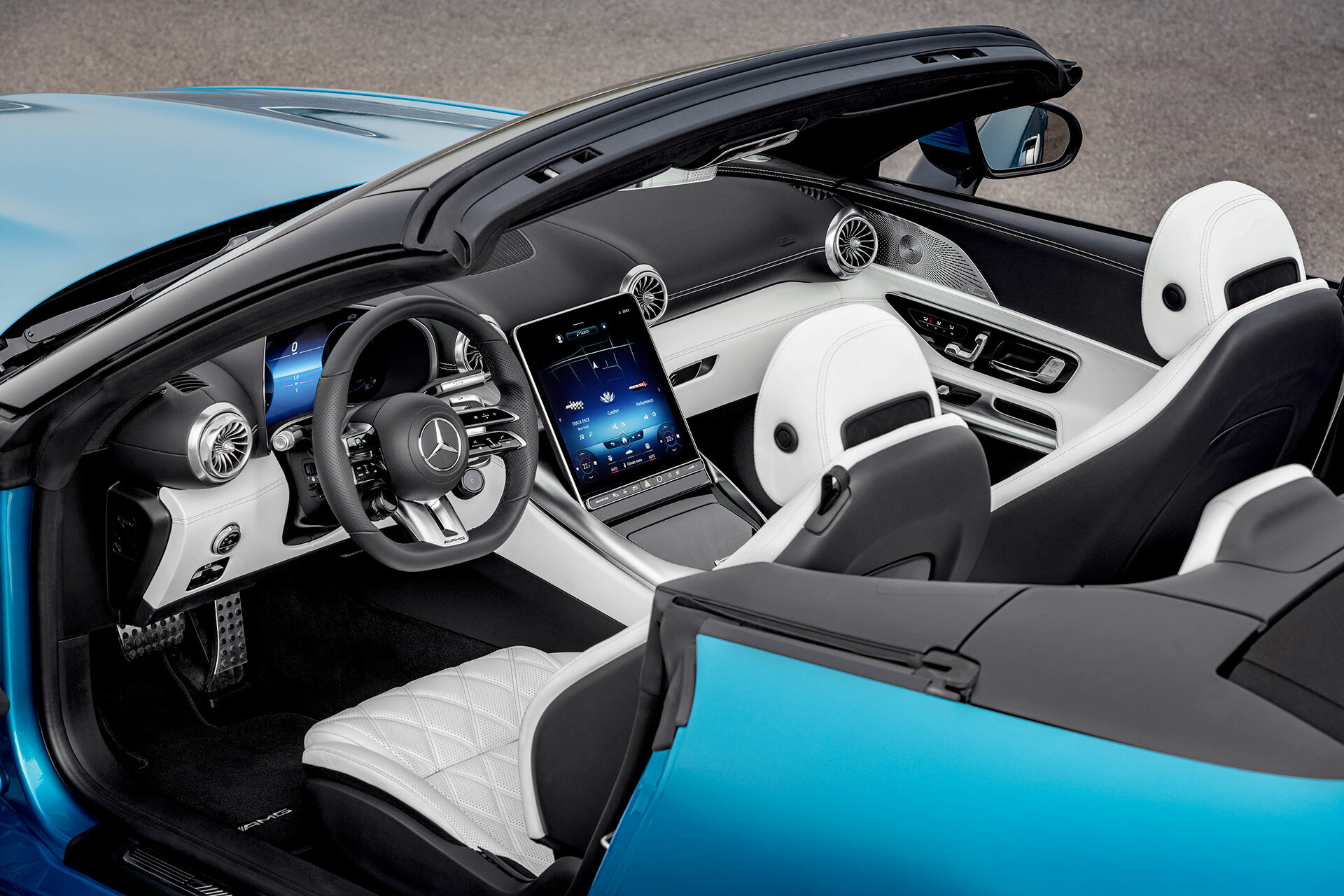 Mercedes Amg Sl 43 Azul 2022 37