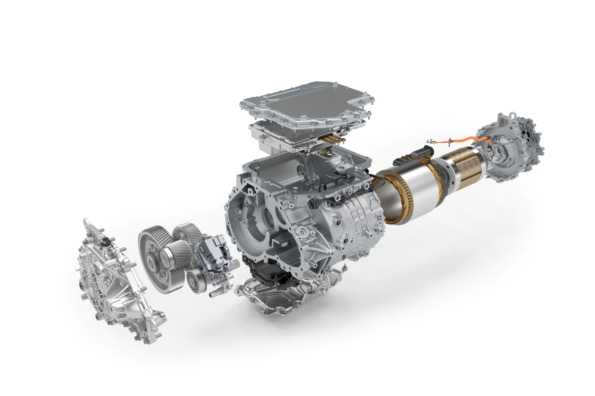Vista del sistema de propulsión eléctrico del BMW i7.
