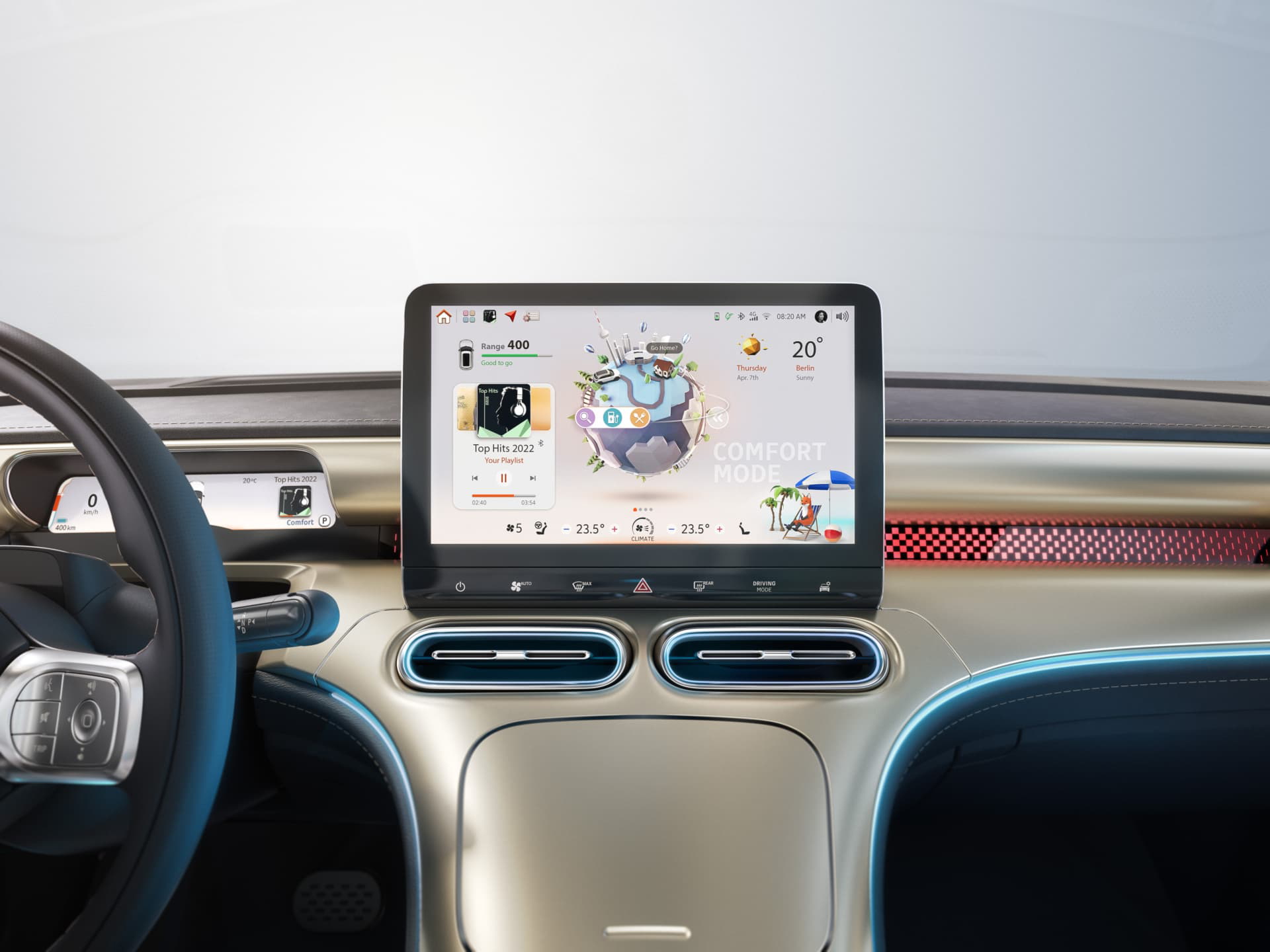 Smart 1 Suv Presentacion 2023 14 Interior Pantalla Multimedia