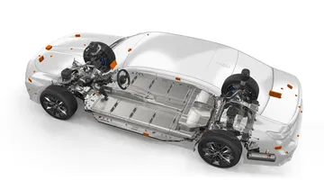 Estructura y componentes de la propulsión eléctrica del BMW i7.