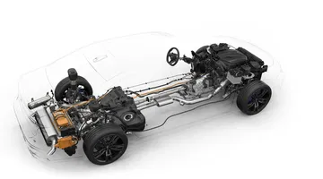 Chasis del BMW Serie 7 destacando su tecnología y diseño.
