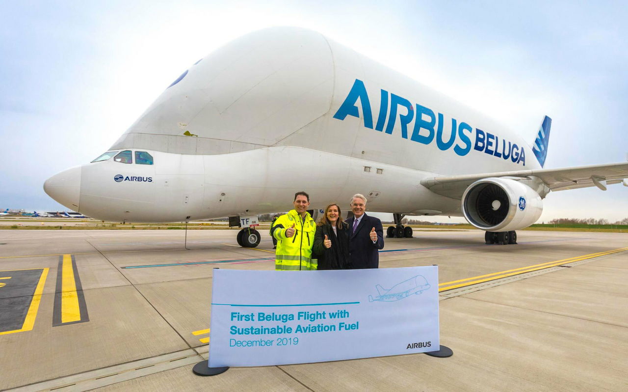 Electrolisis Combustible Sintetico Aviacion Airbus Beluga
