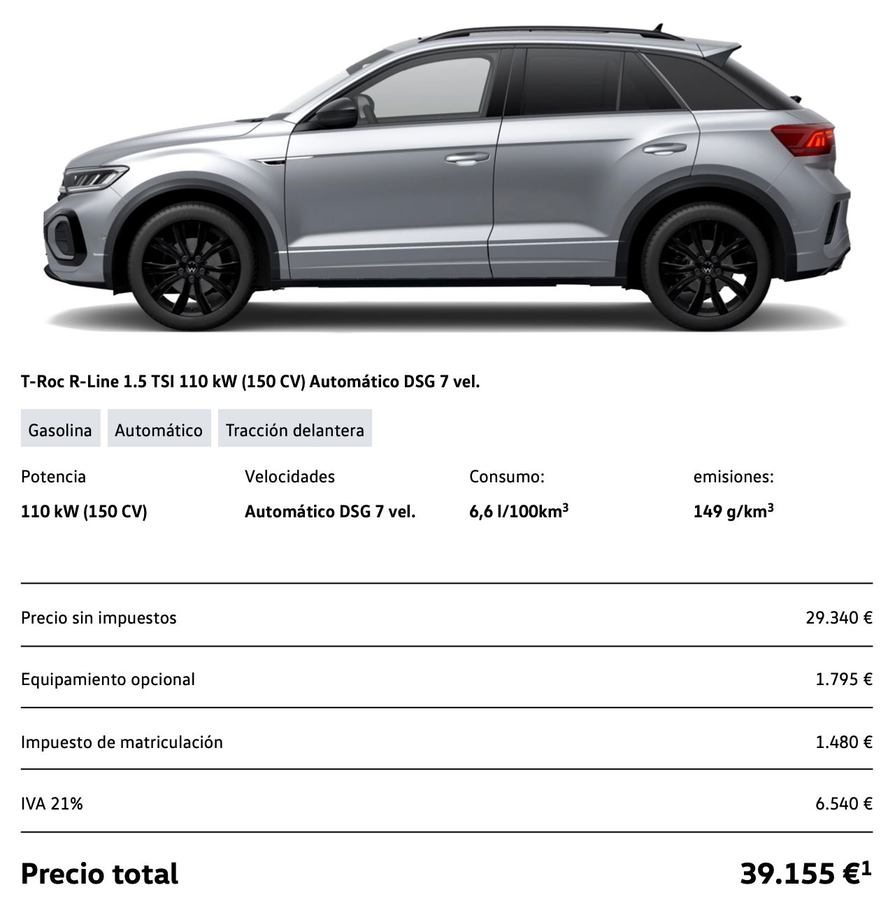 Precio Volkswagen T Roc 2022 2