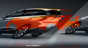 Mg 4 Electric 2022 Trasera Naranja