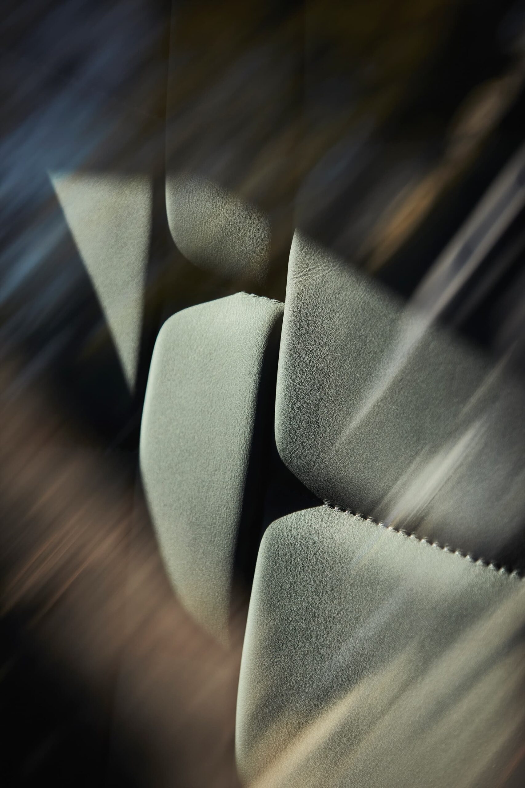 Vista en detalle del tapizado y textura del asiento del DS 3.
