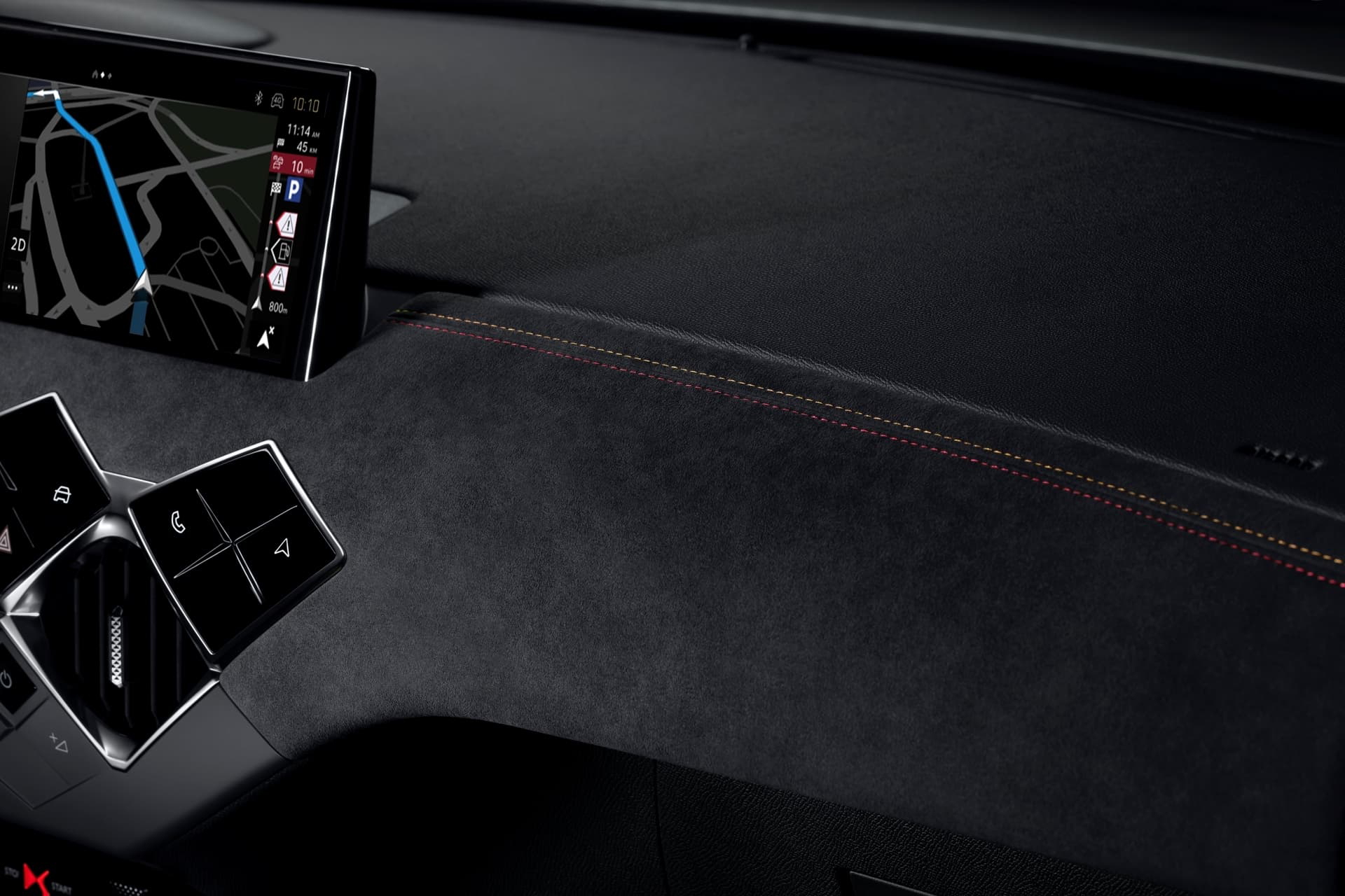 Vista parcial del sistema de infotainment del DS 3.