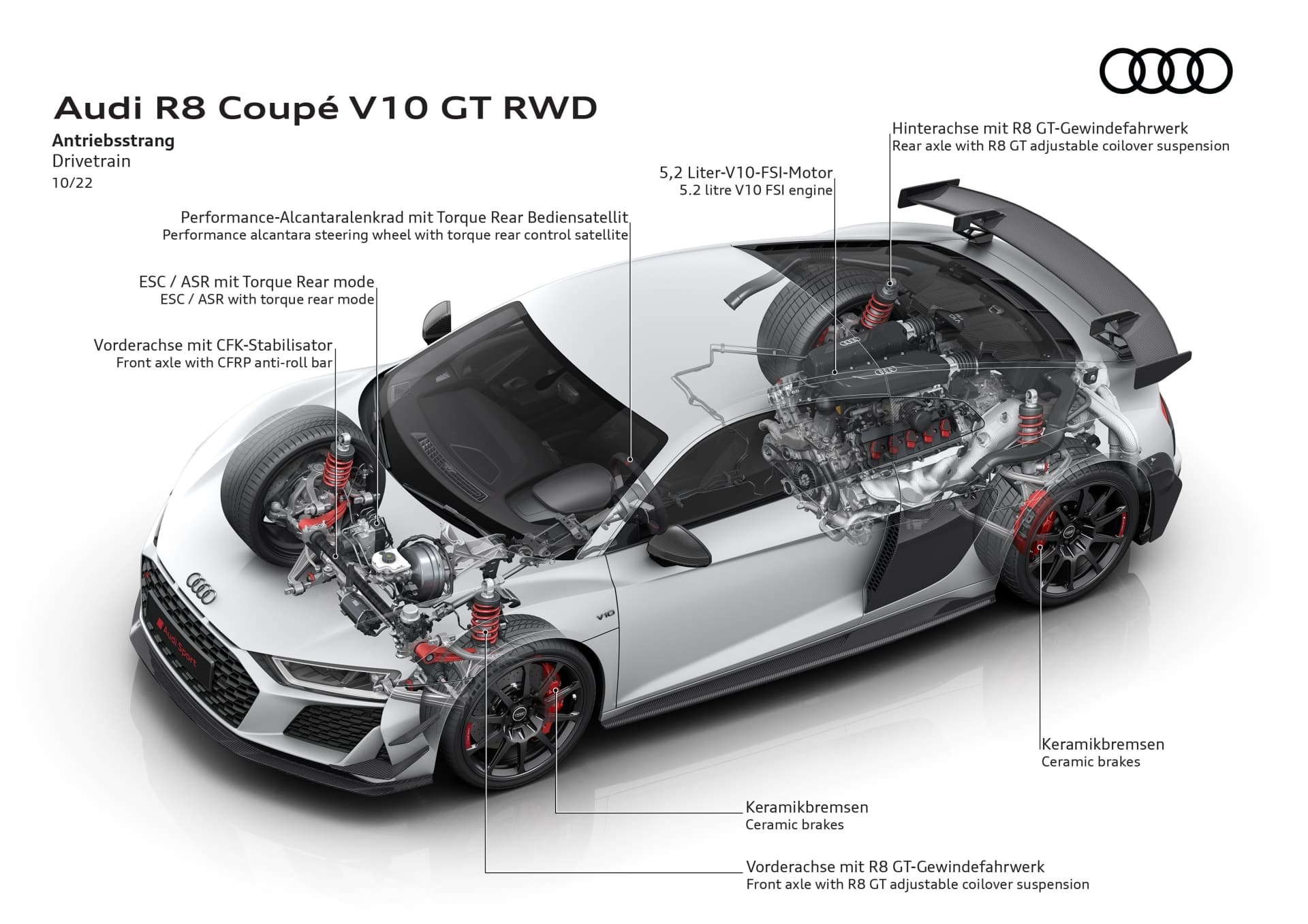Audi R8 Coupé V10 Gt Rwd