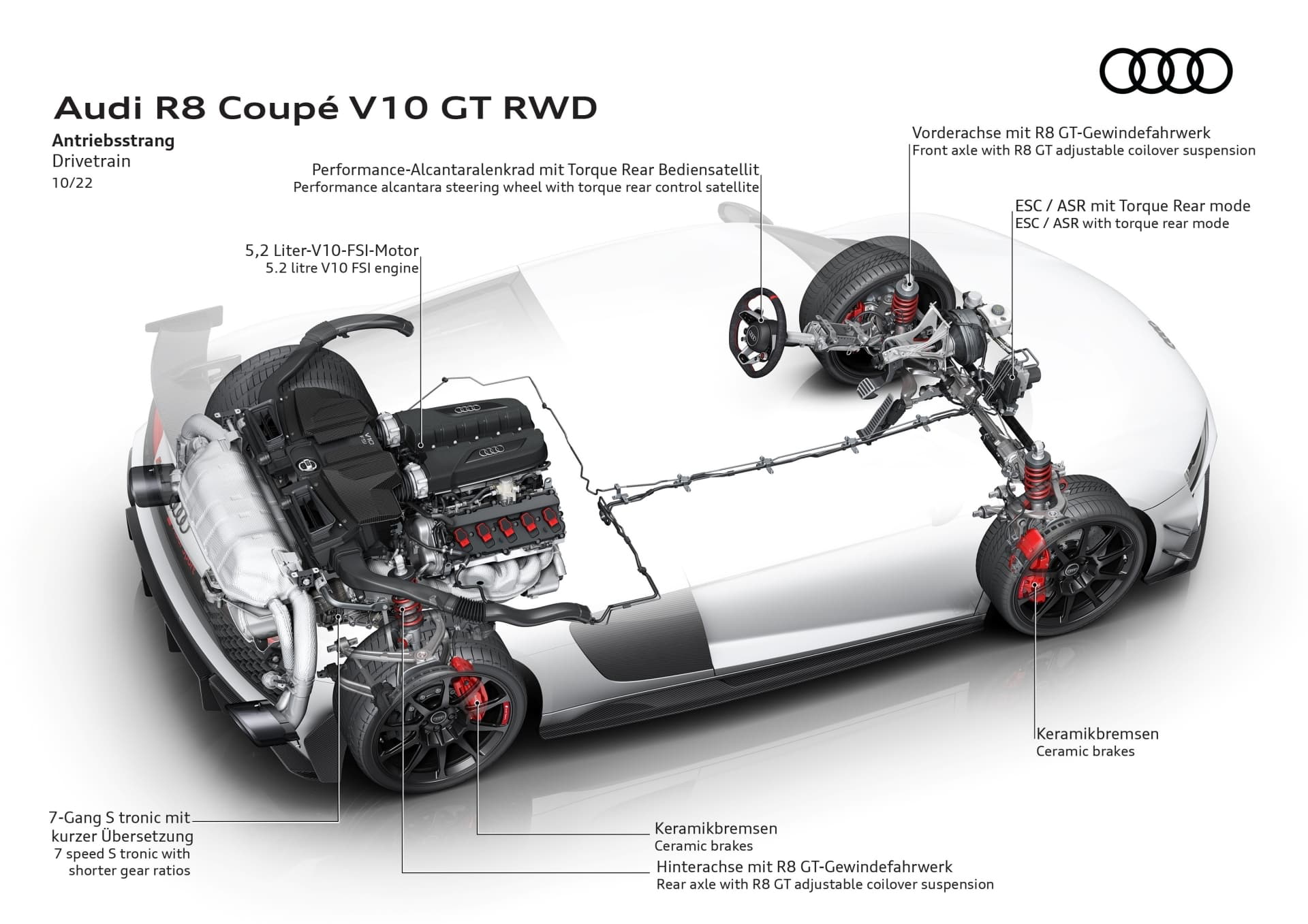 Audi R8 Coupé V10 Gt Rwd