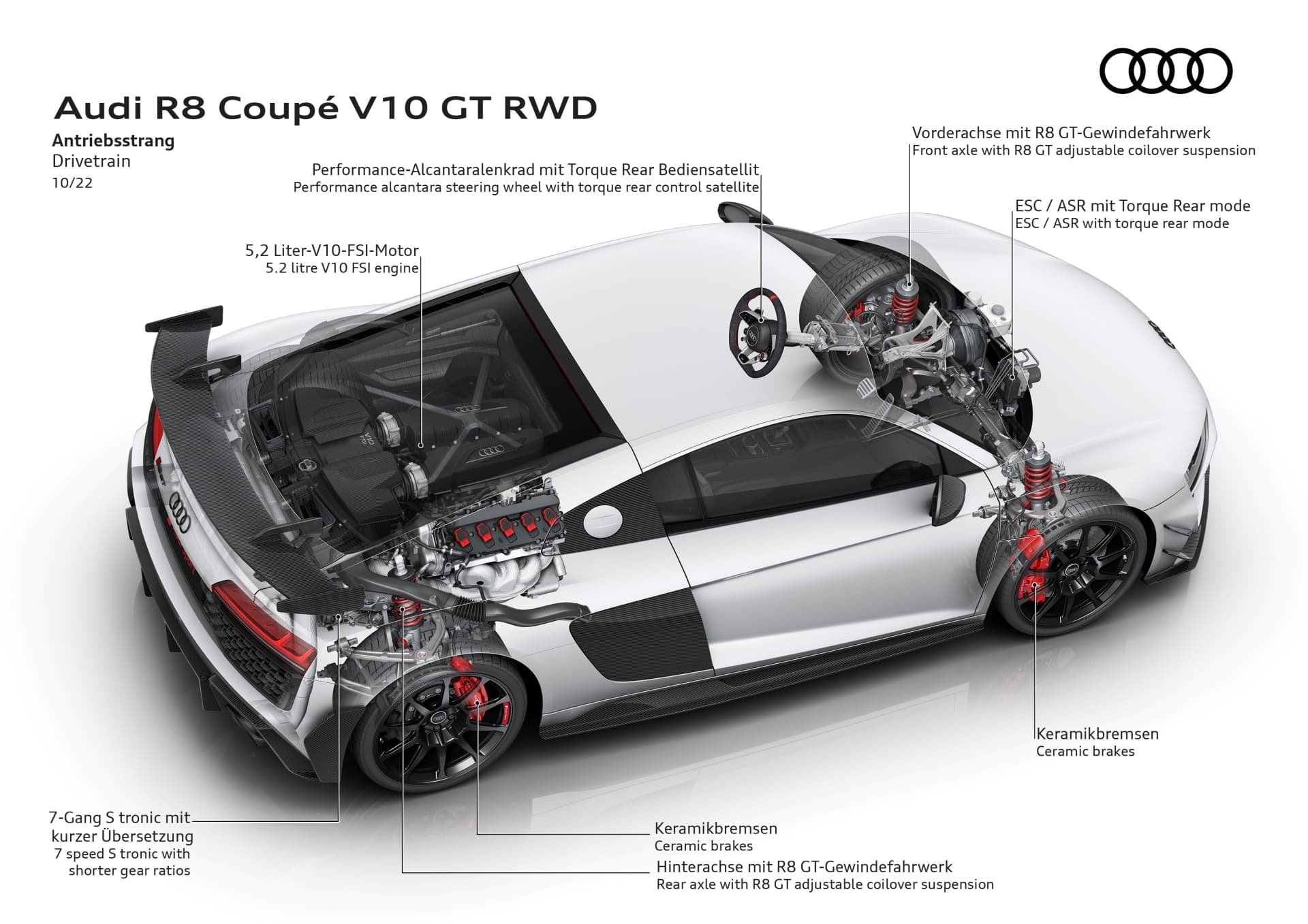 Audi R8 Coupé V10 Gt Rwd
