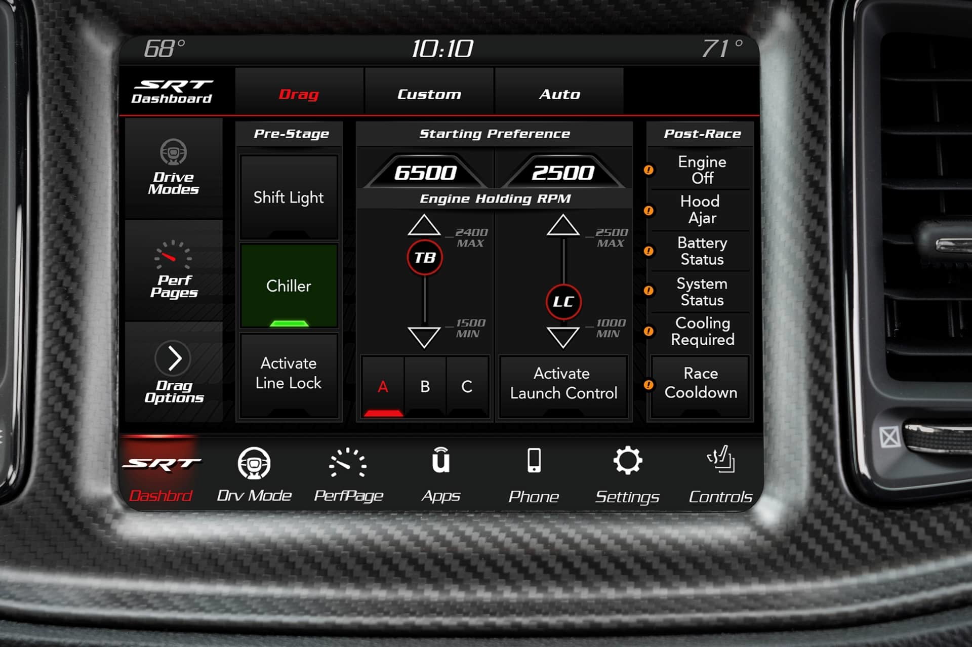 The Dashboard Page Of The 2023 Dodge Challenger Srt Demon 170, A