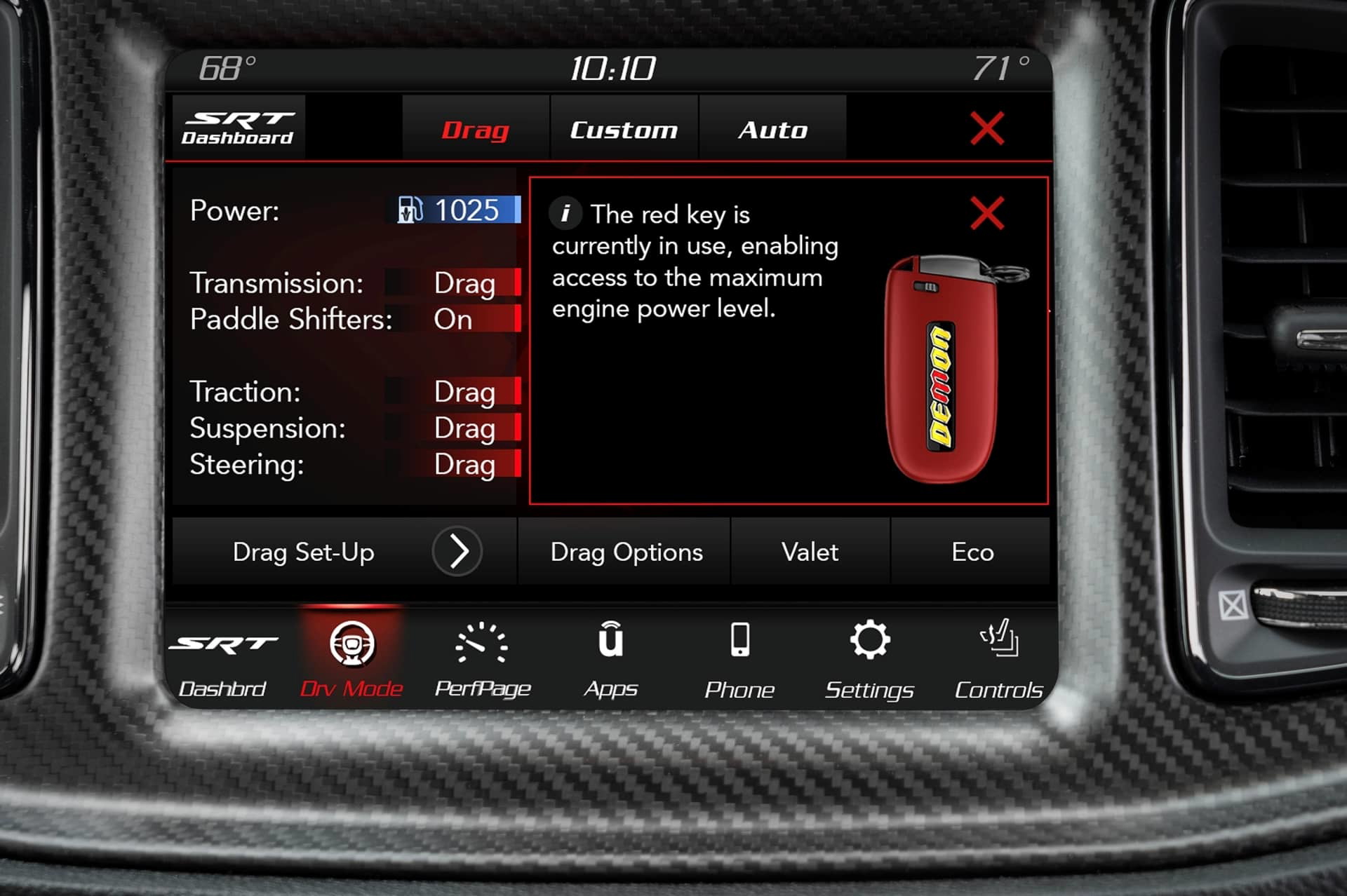 Red Key Fobs Only For The 2023 Dodge Challenger Srt Demon 170, A