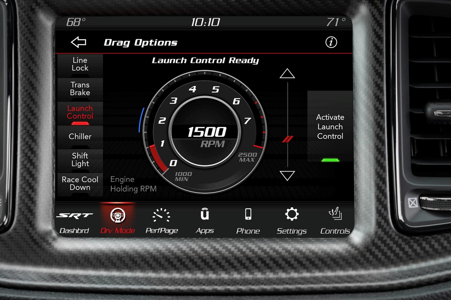 The Launch Control Feature Of The 2023 Dodge Challenger Srt Demo