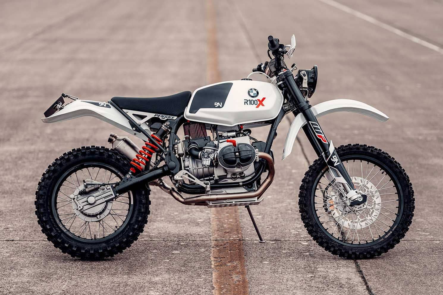 An F1 engineer has taken a classic street BMW and turned it into a brutal dirt bike