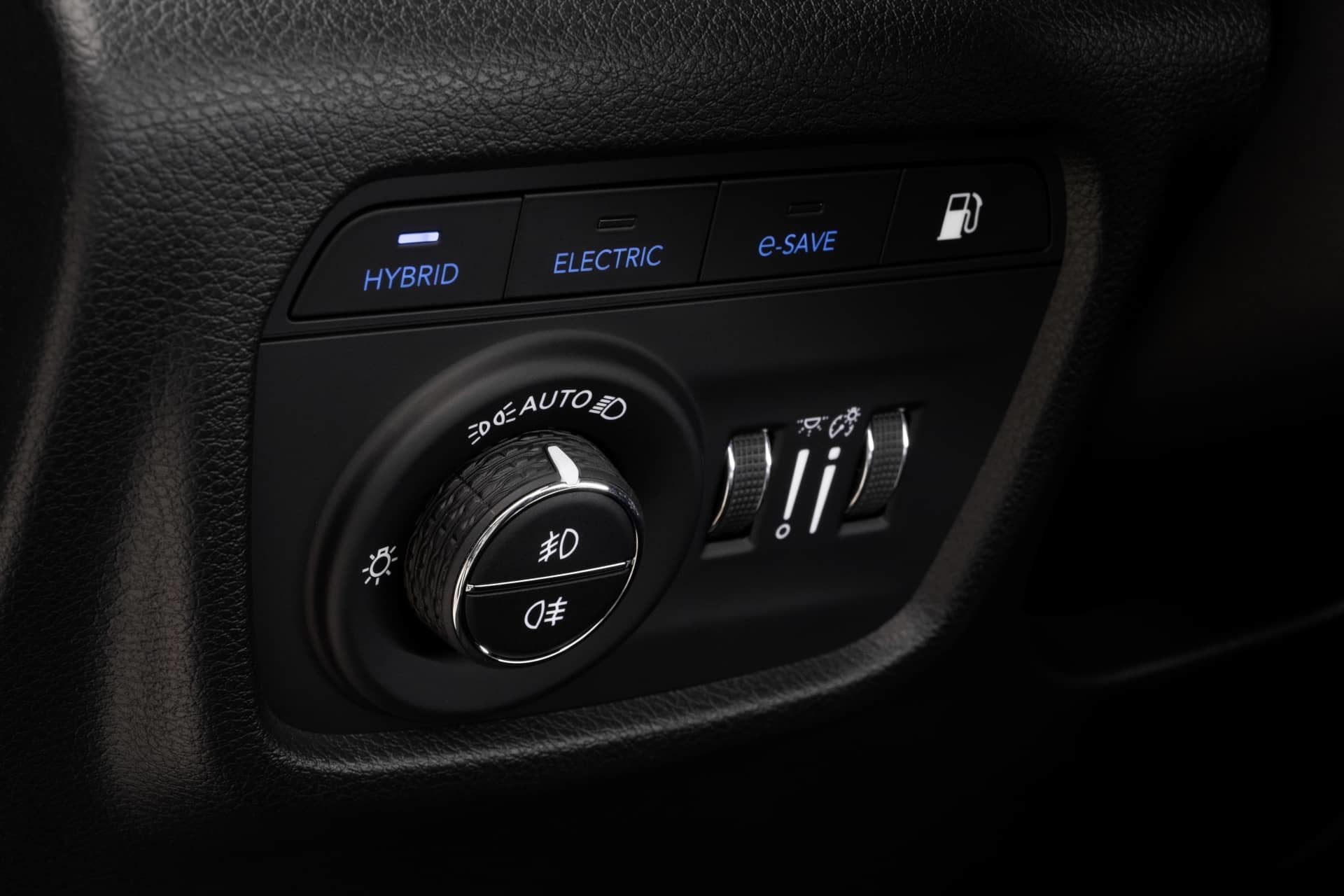Control de iluminación del Jeep Grand Cherokee, muestra de ergonomía.