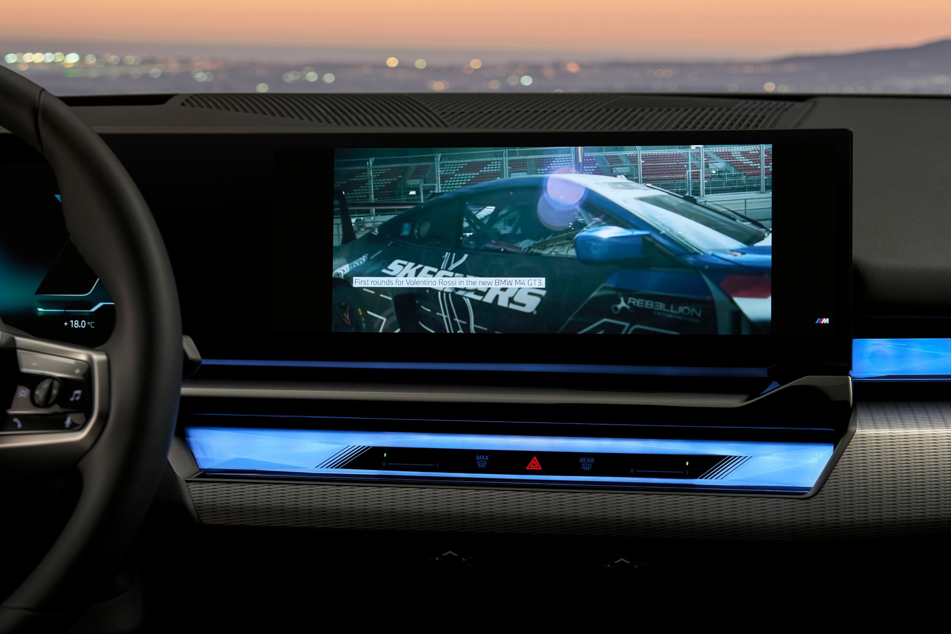Vista del avanzado sistema de infotainment del BMW Serie 5.